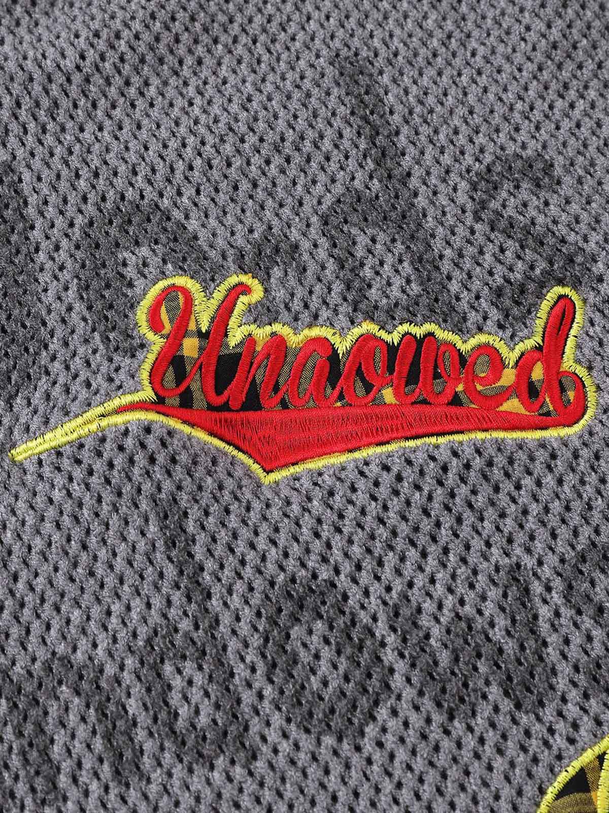 Vintage Patch Embroidered Hooded Sweater - Image 3