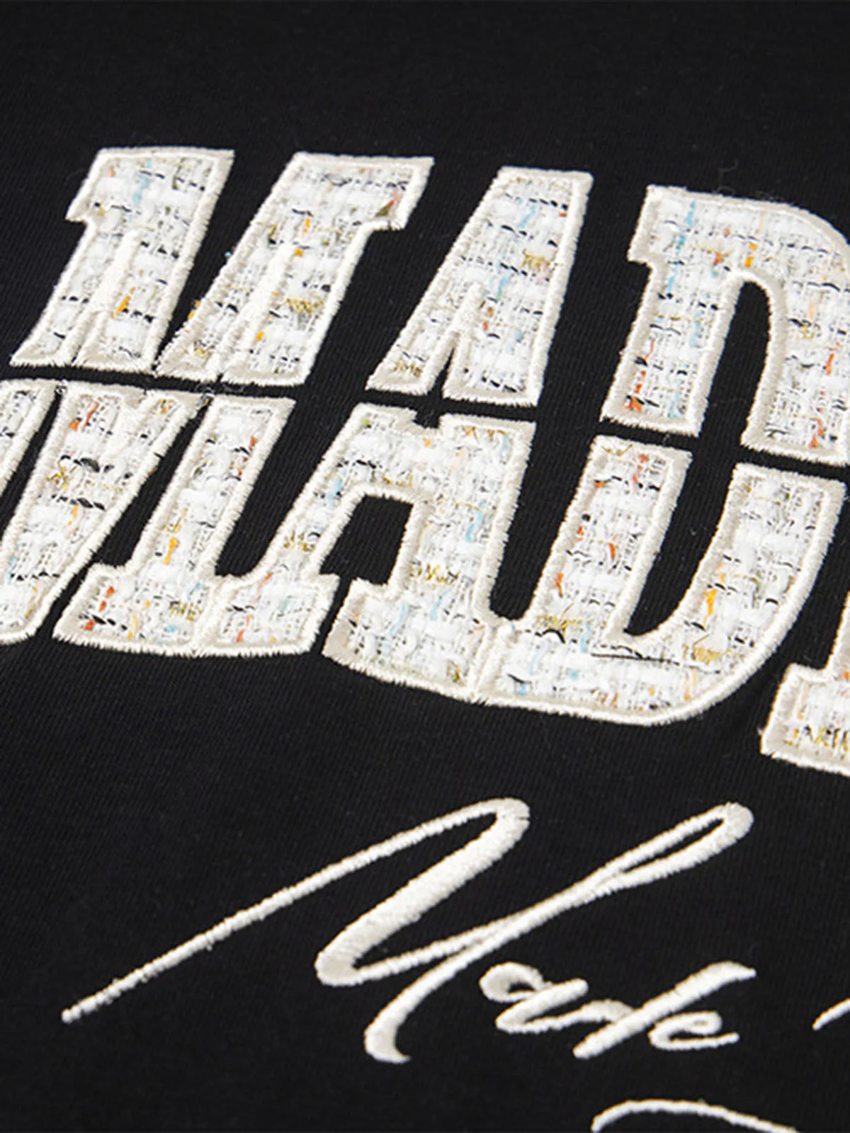 Vintage Patchwork Embroidered Letter T-Shirt - Image 11