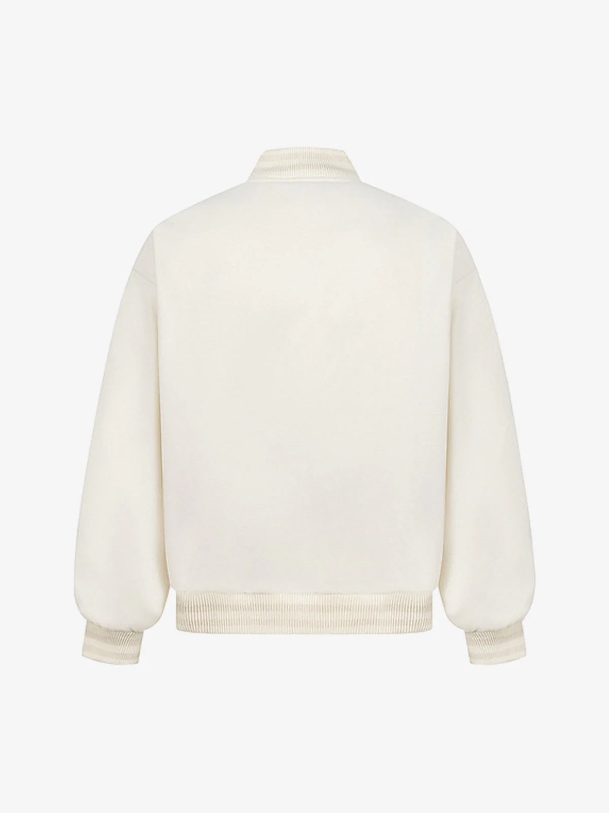 Vintage Patchwork Leather Baseball Jacket - Image 8