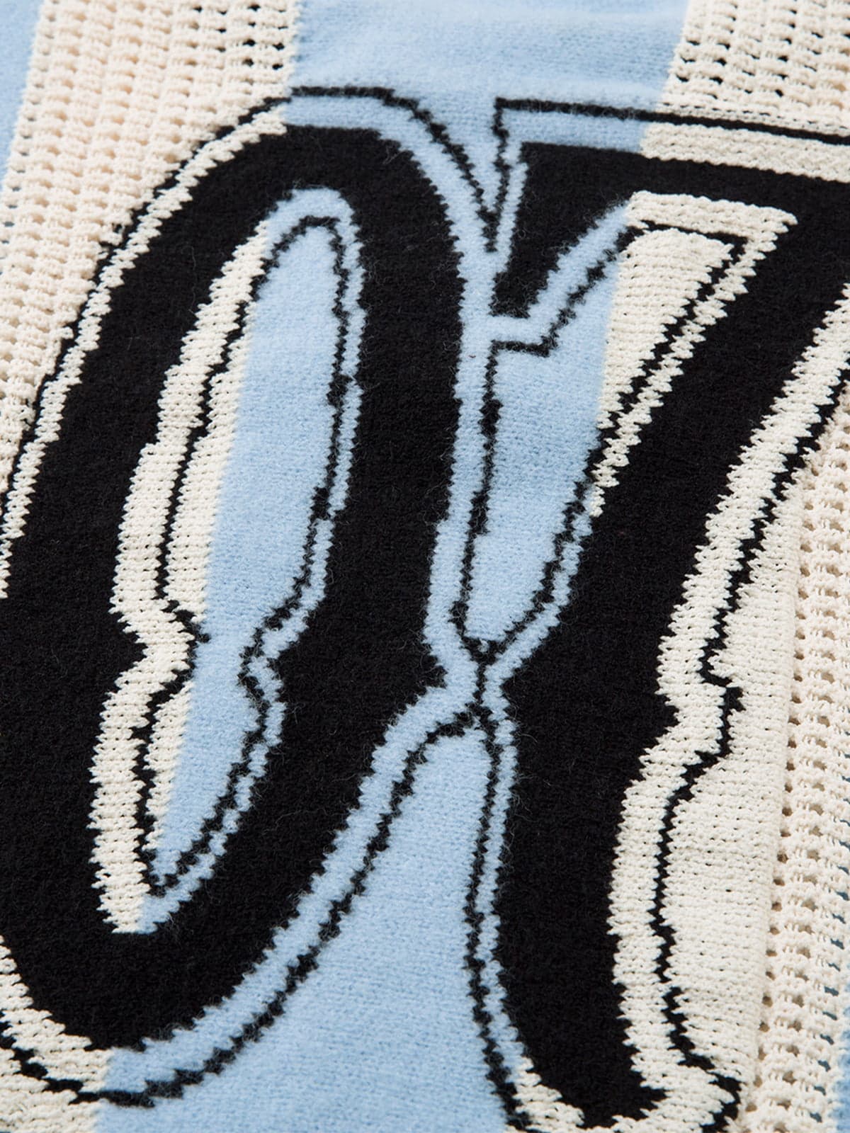 Vintage Sporty Crochet Hollow-knit Cropped Sweater - Image 7