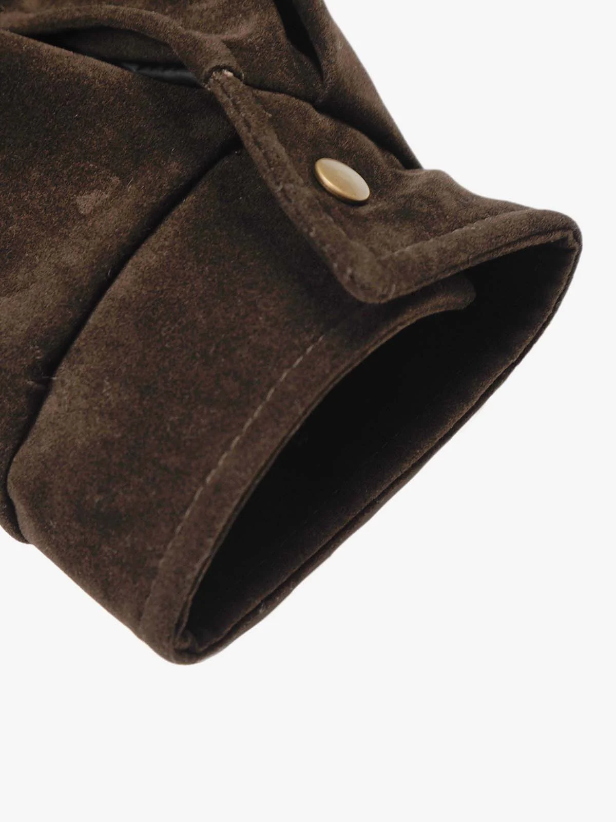 Vintage Suede Embroidered Toggle-Buckle Stand Collar Down Jacket - Image 14