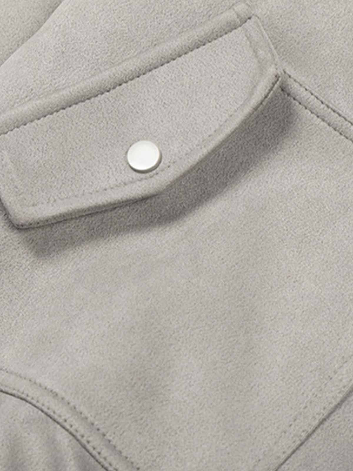 Vintage Suede Faux Fur Lined Aviator Bomber Jacket - Image 14