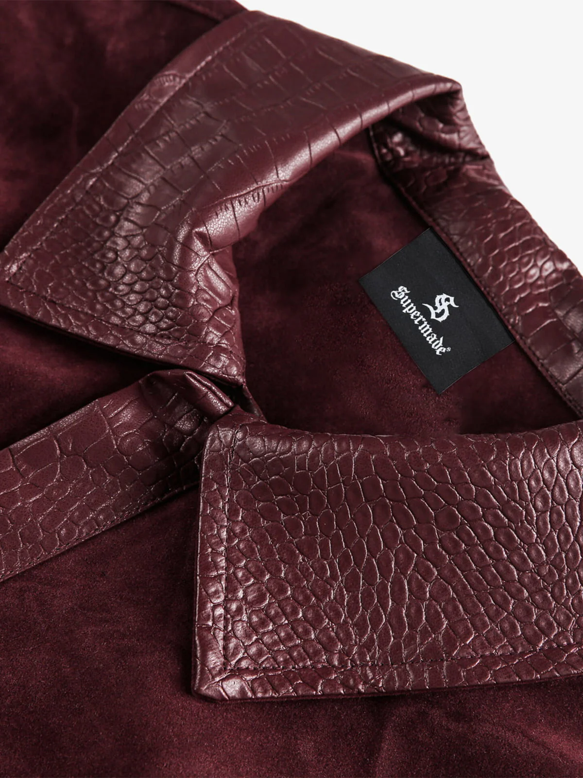 Vintage Suede PU Leather Collar Zip Up Jacket - Image 11