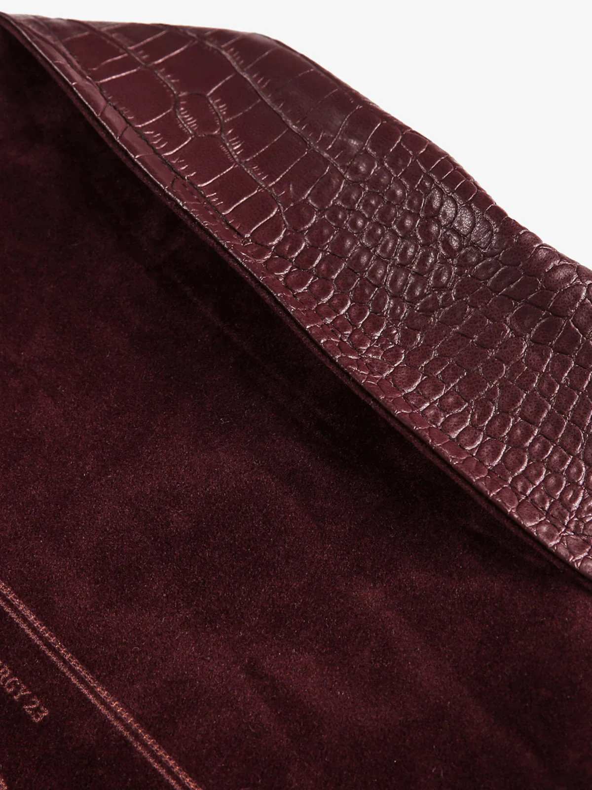 Vintage Suede PU Leather Collar Zip Up Jacket - Image 15