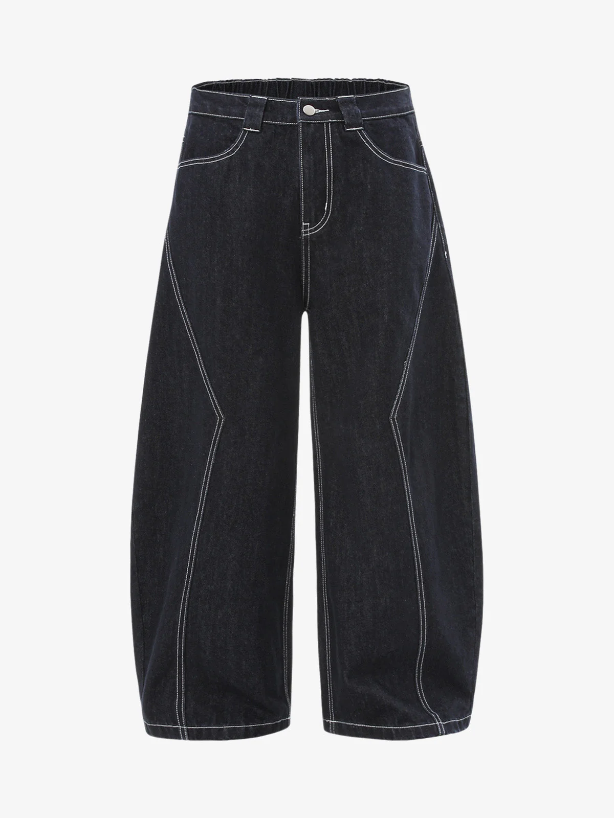 Vintage Topstitched Scimitar Jeans
