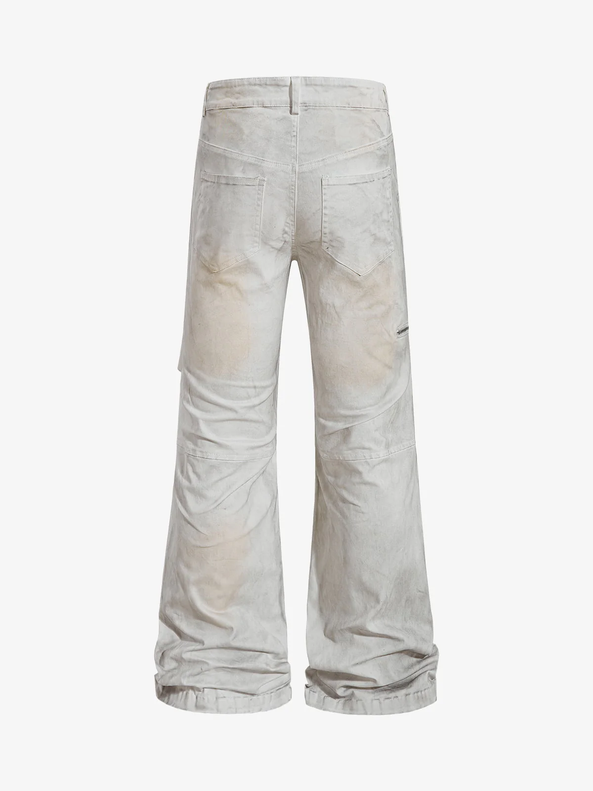Vintage Utility Washed Cargo Flared Pants - Image 2