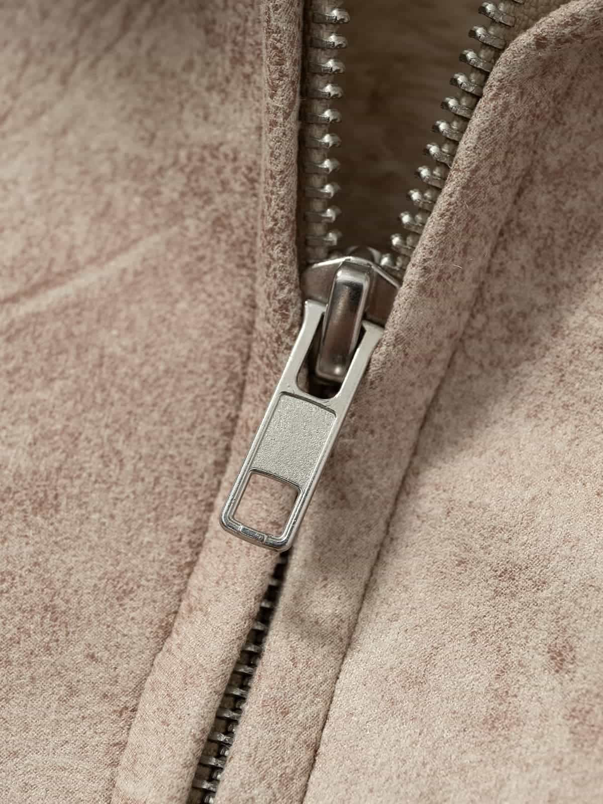 Vintage Velvet Hooded Sherpa-Lined Cotton Jacket - Image 10