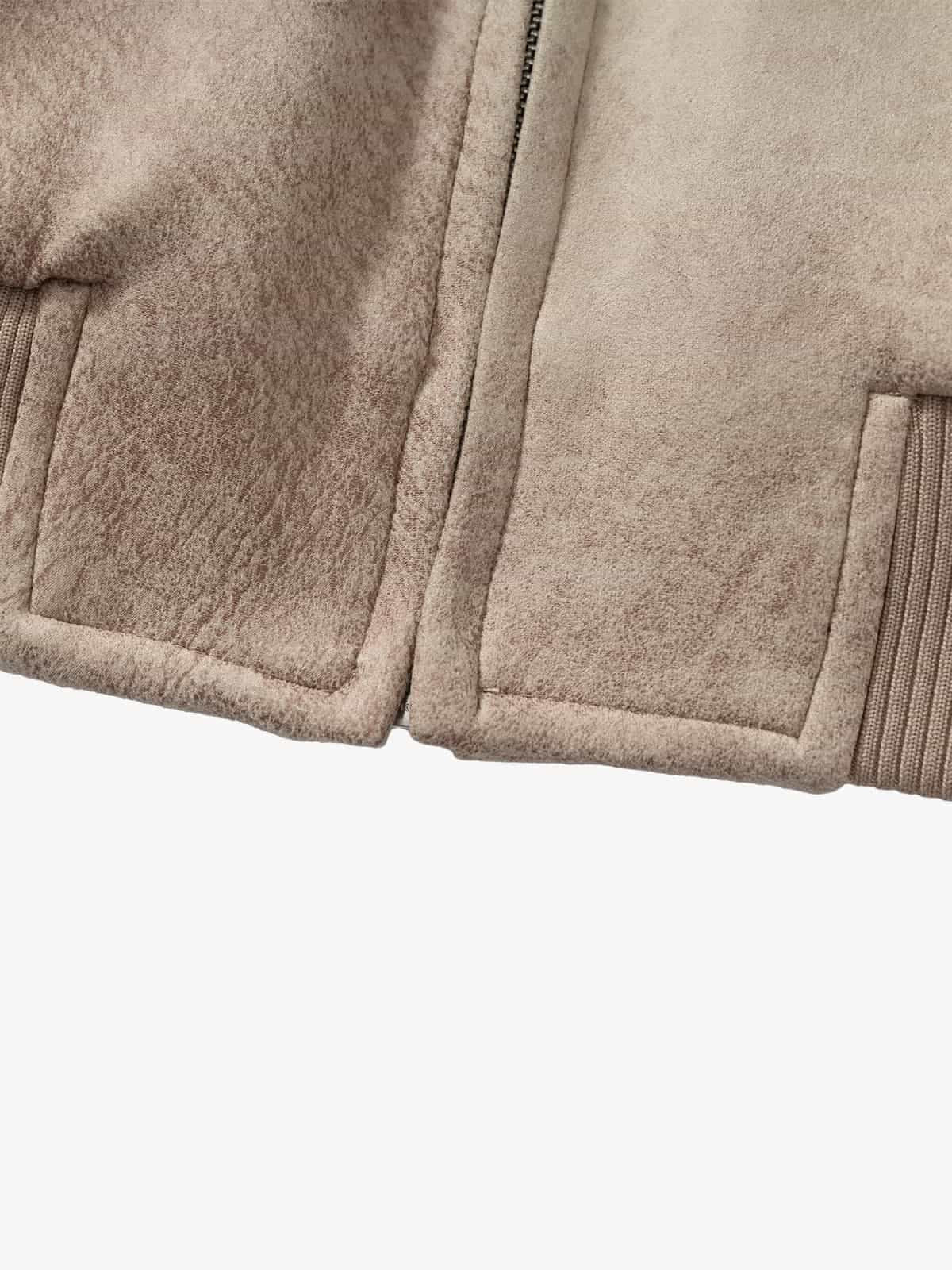 Vintage Velvet Hooded Sherpa-Lined Cotton Jacket - Image 16
