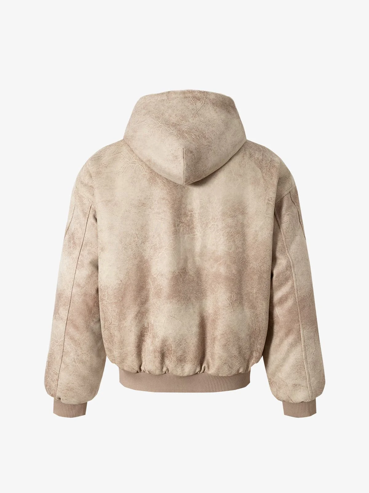 Vintage Velvet Hooded Sherpa-Lined Cotton Jacket - Image 7