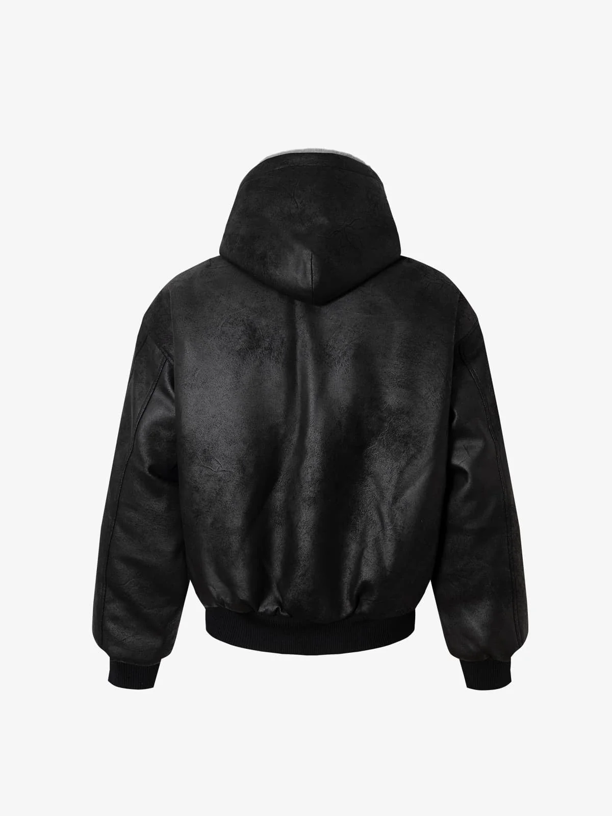 Vintage Velvet Hooded Sherpa-Lined Cotton Jacket - Image 8