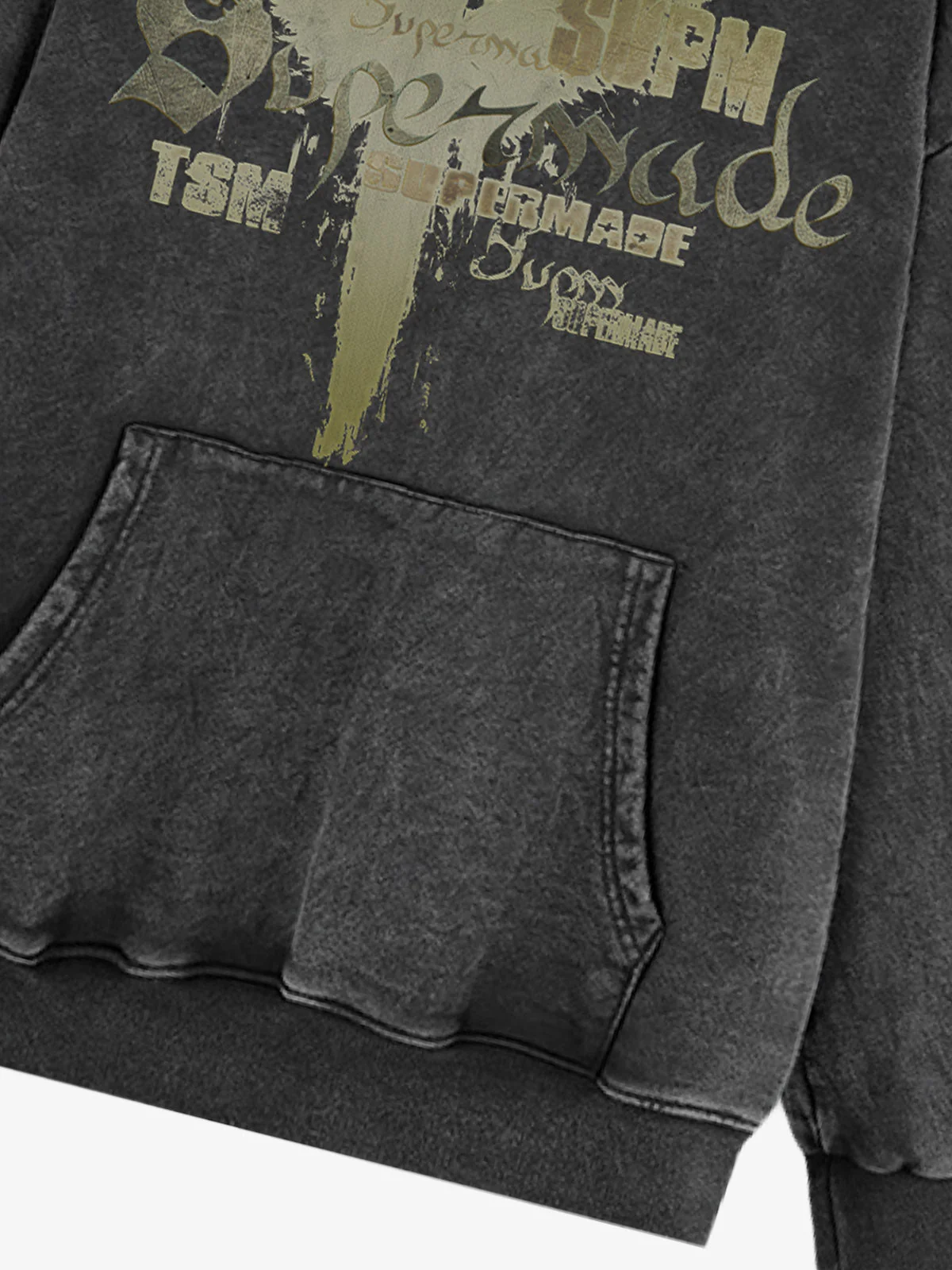 Vintage Washed Angel Halo Distressed Letter Graphic Hoodie - Image 11