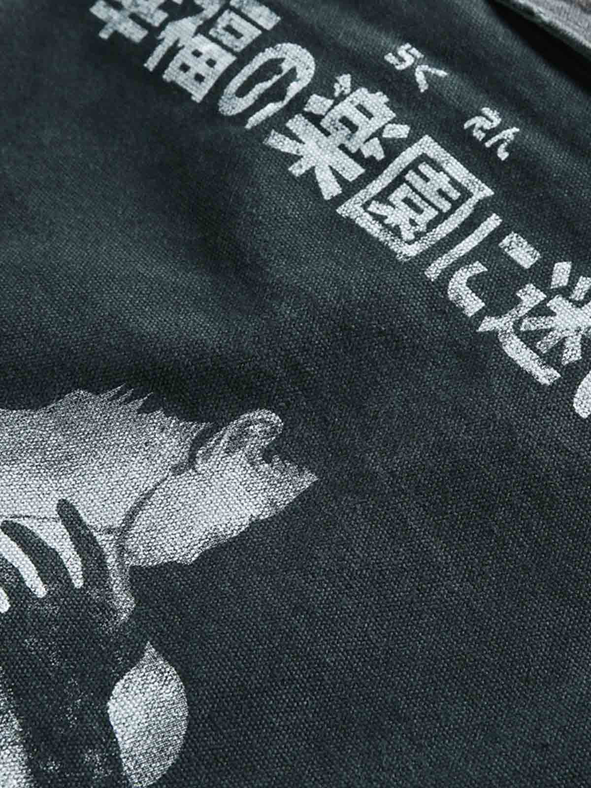 Vintage Washed Character Graphic Jacket - Image 4