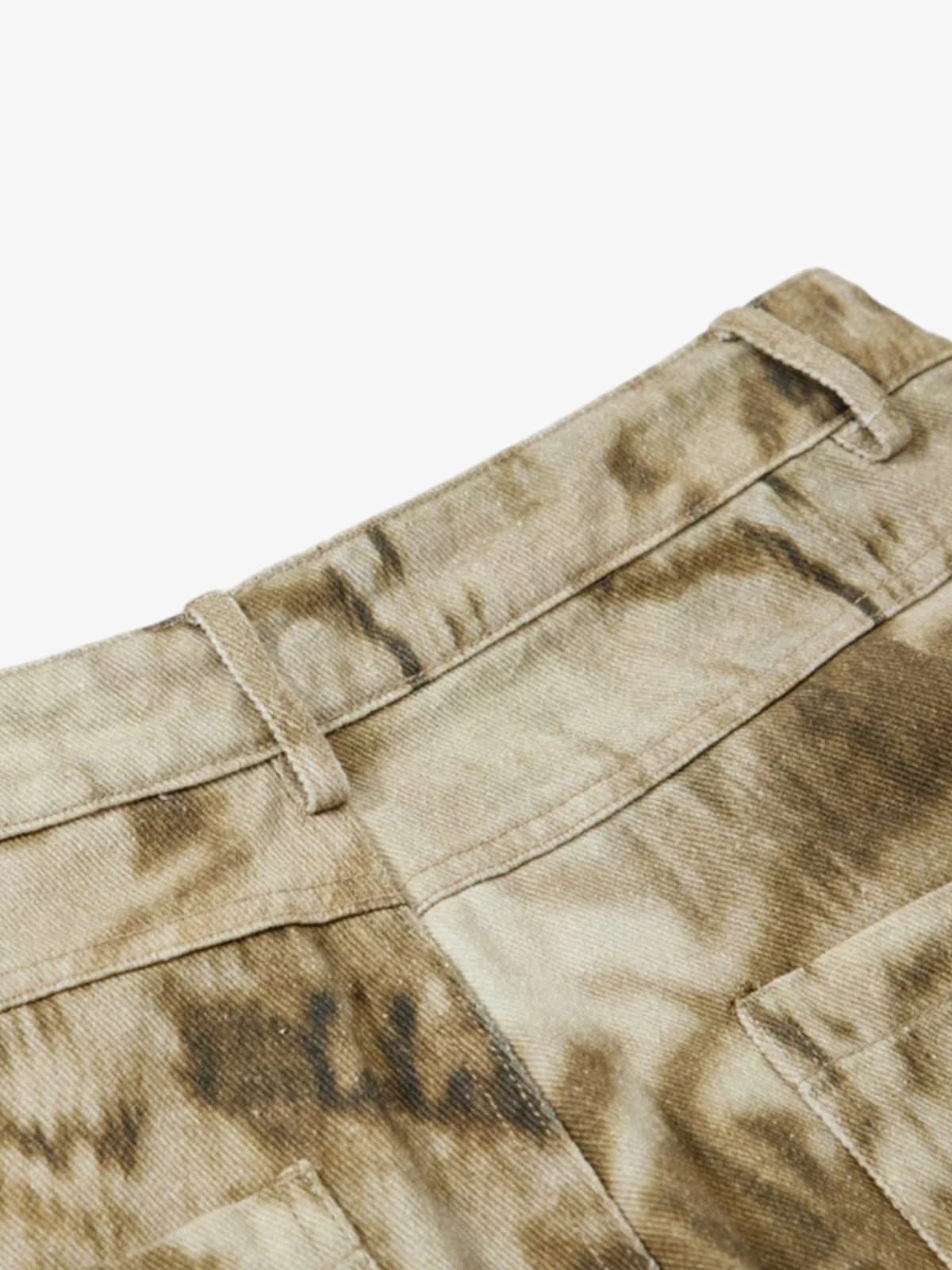 Vintage Washed Dirty Dye Wide-Leg Pants - Image 5