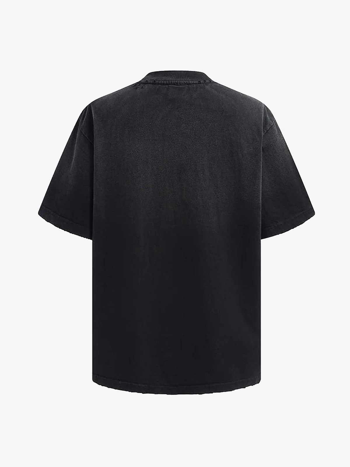 Vintage Washed Distressed Multi Logo Print T-Shirt - Image 2