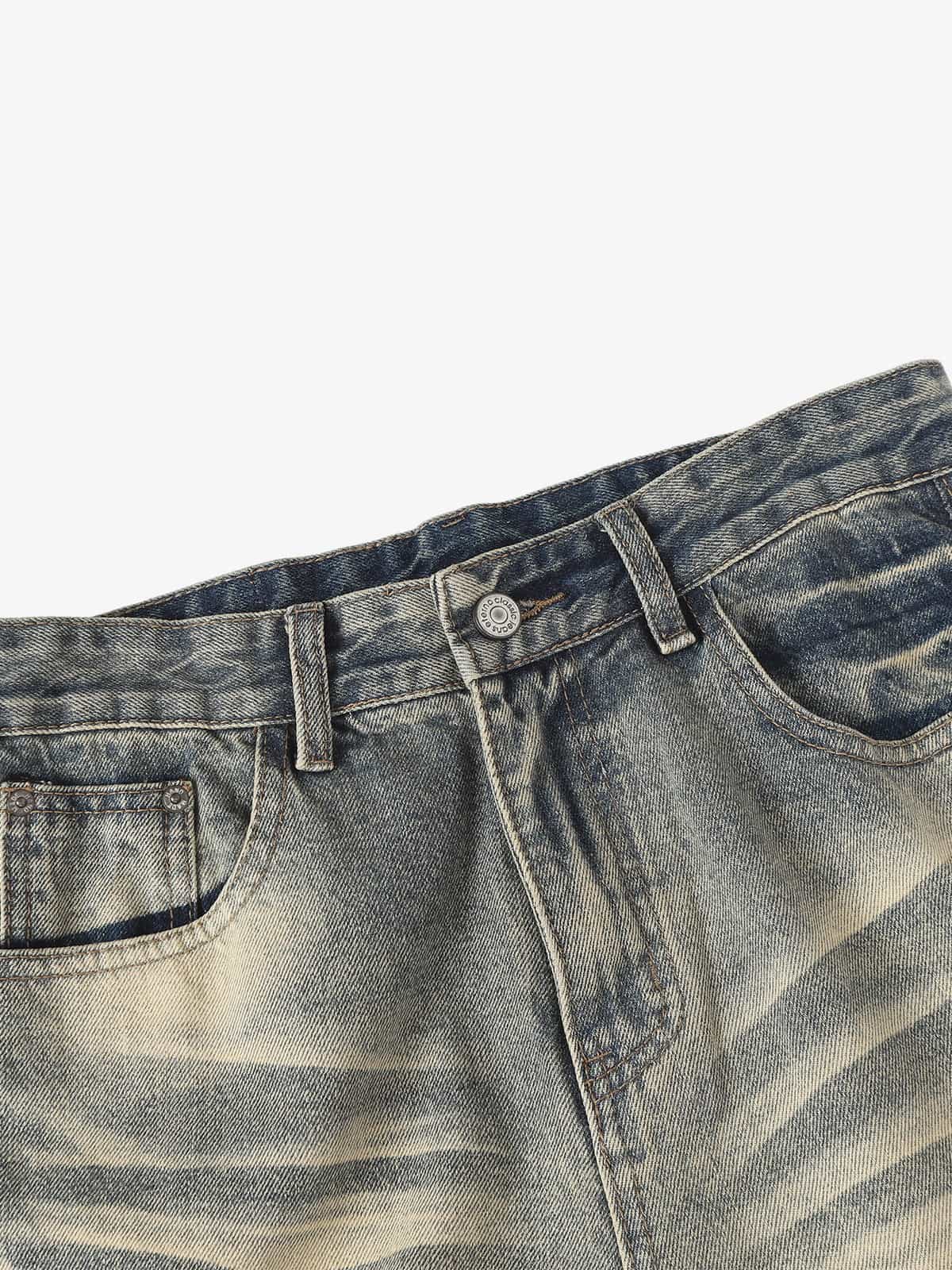 Vintage Washed Flare Jeans - Image 10