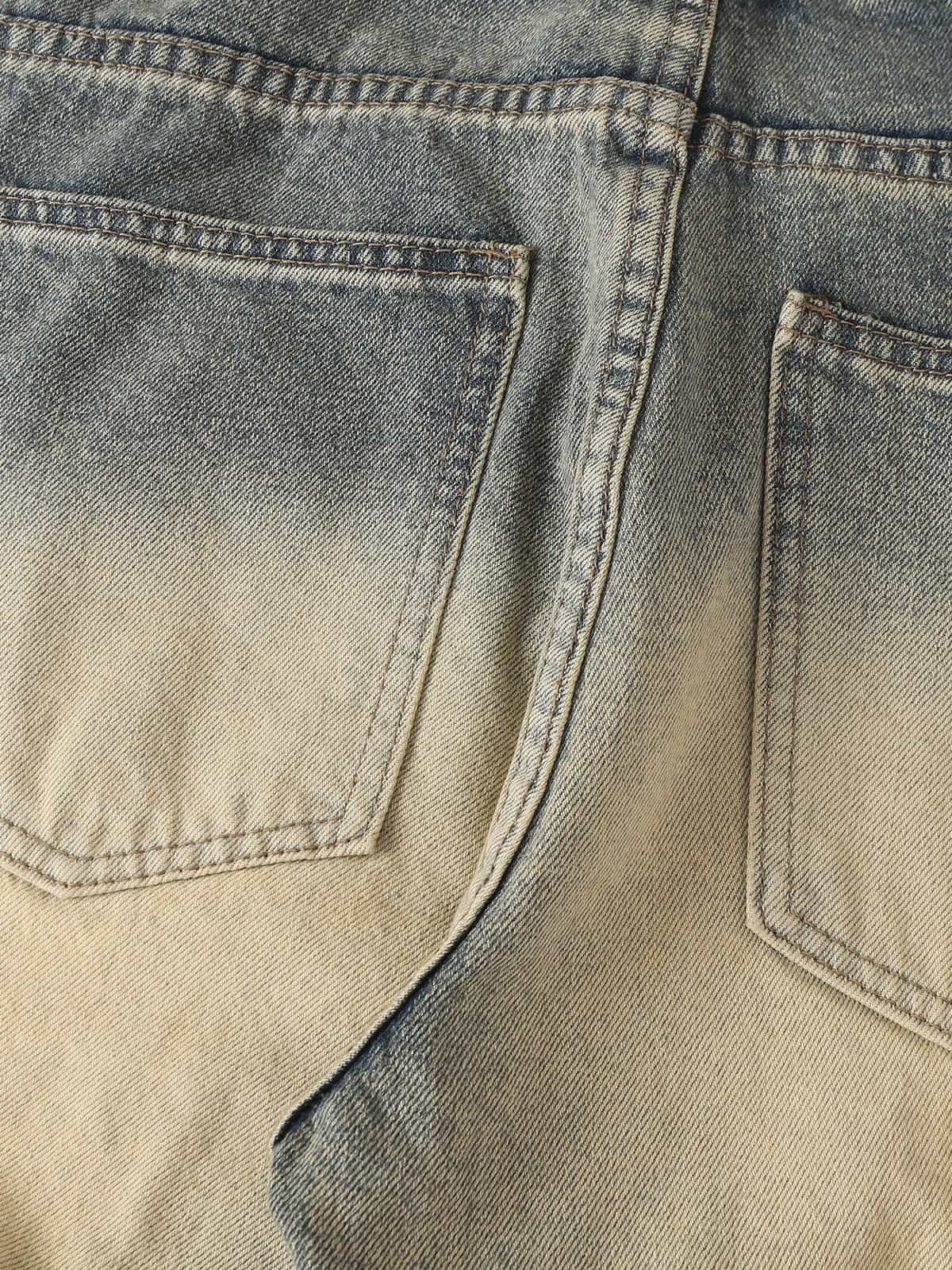Vintage Washed Flare Jeans - Image 12