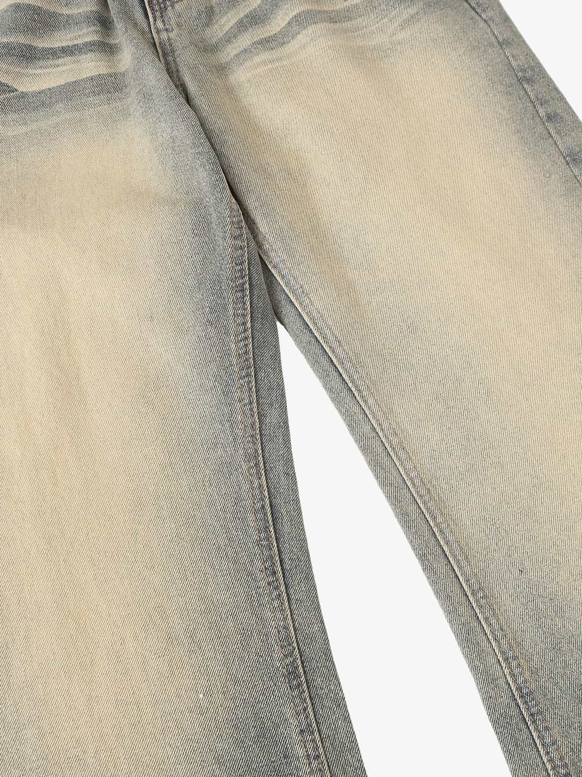 Vintage Washed Flare Jeans - Image 13