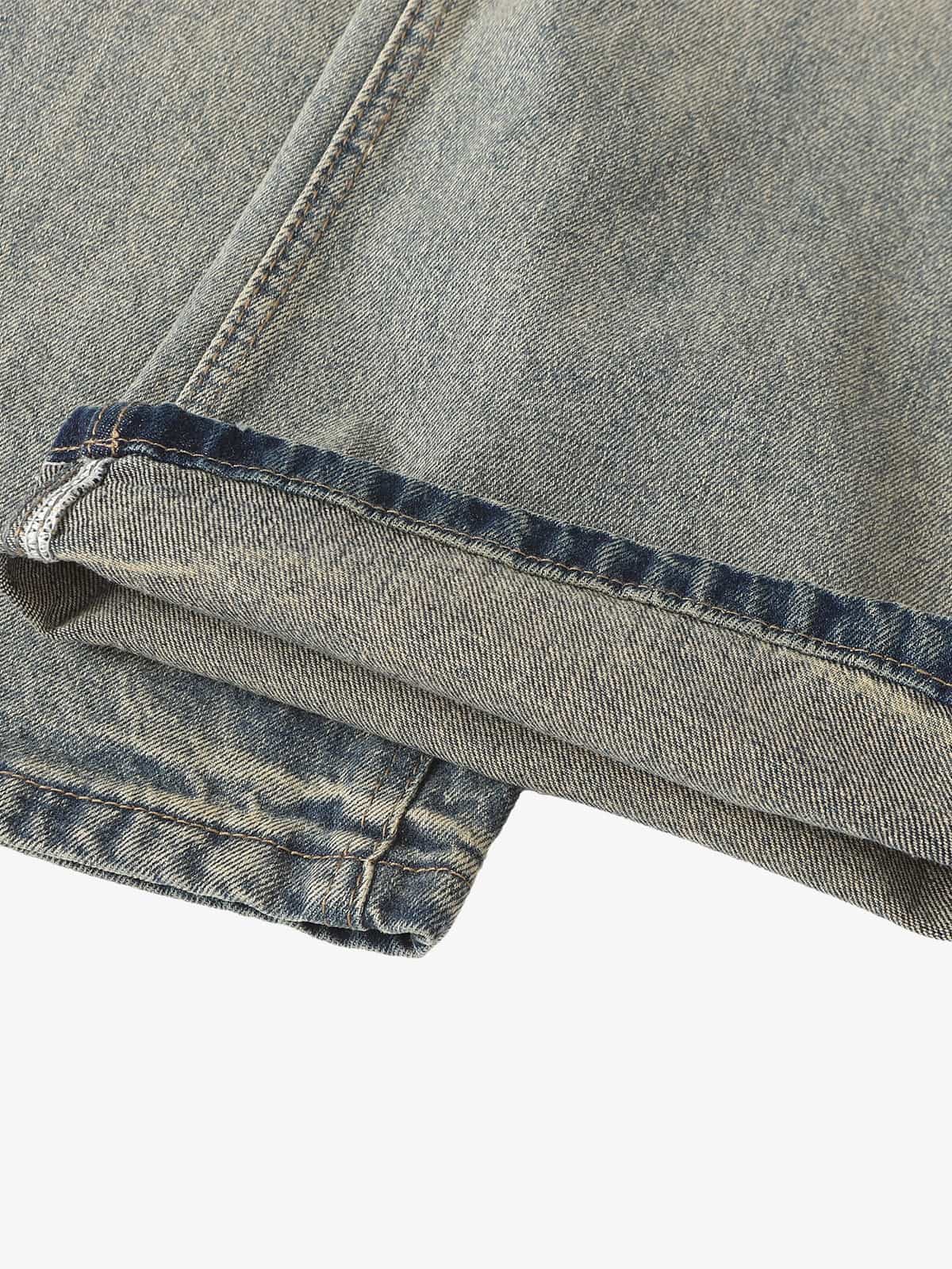 Vintage Washed Flare Jeans - Image 14