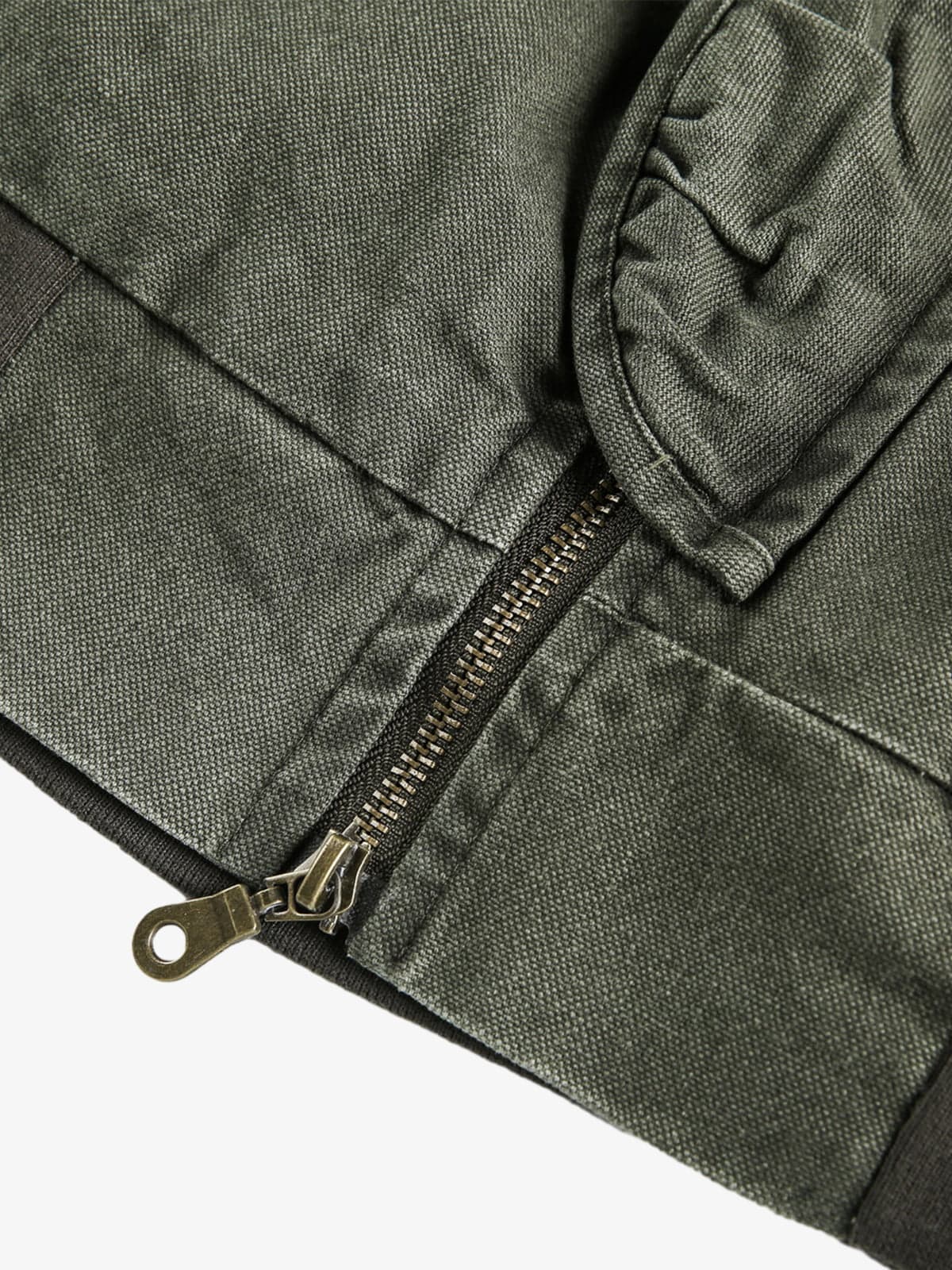 Vintage Washed Military Bomber Jacket - Image 10