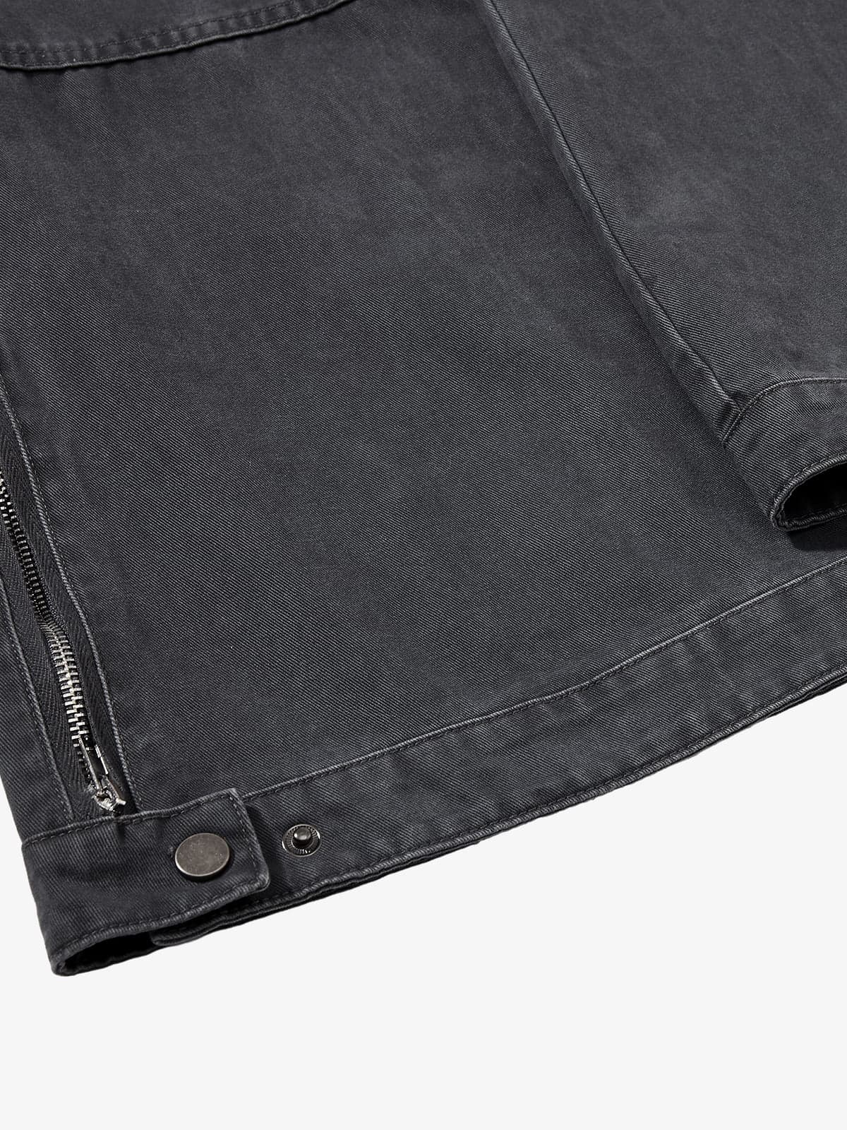 Vintage Washed Multi-Pocket Adjustable Strap Flare Cargo Pants - Image 9