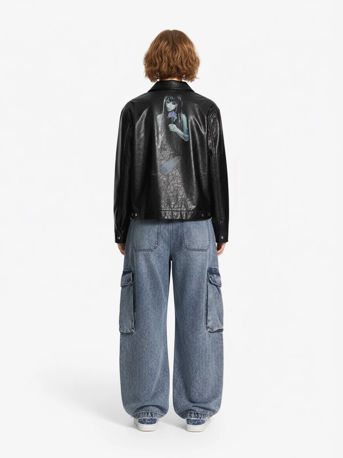 Vintage Washed Multi-Pocket Barrel Jeans - Image 4