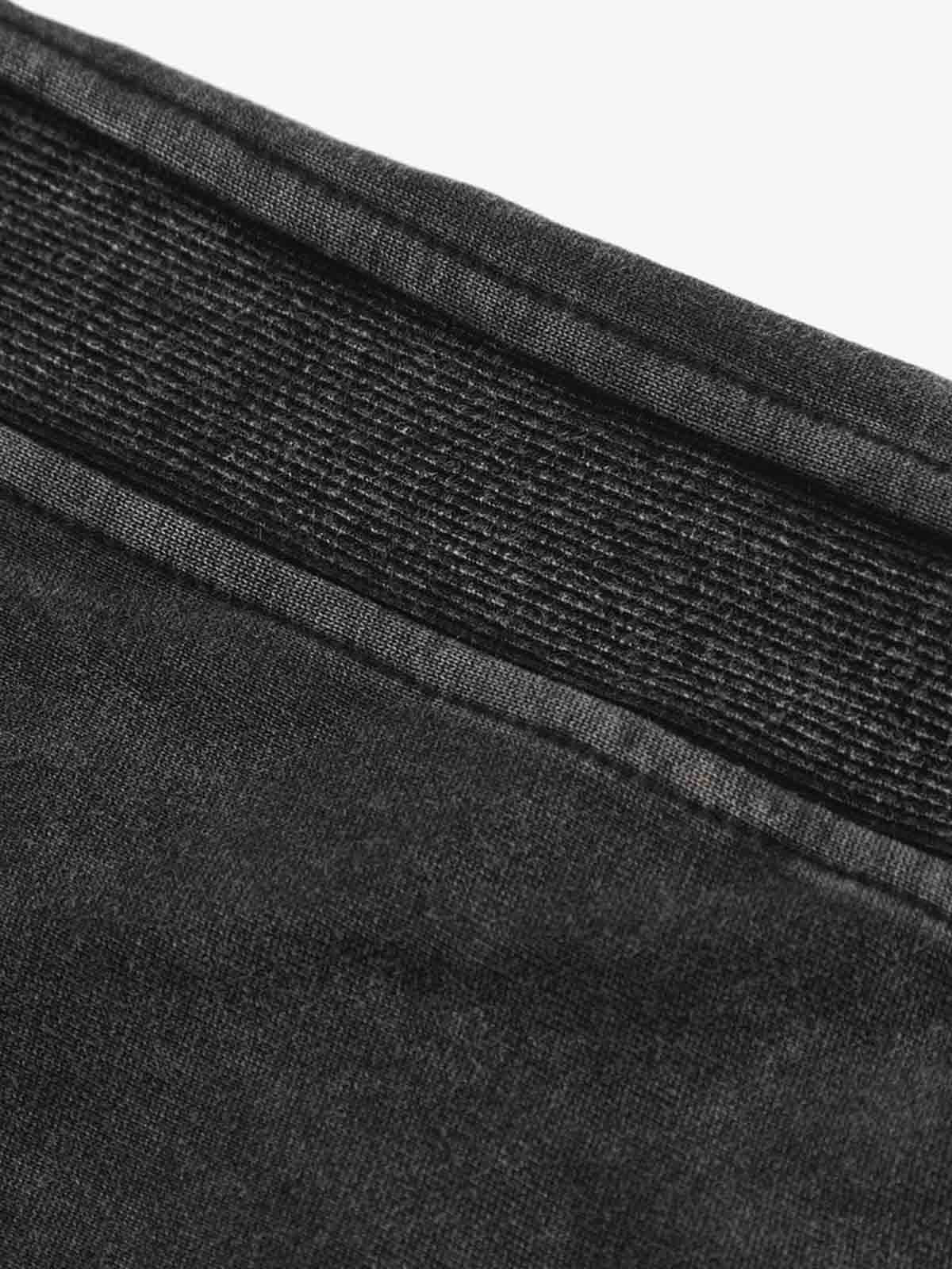 Vintage Washed Panel Construction Zip-Up Hoodie - Image 7