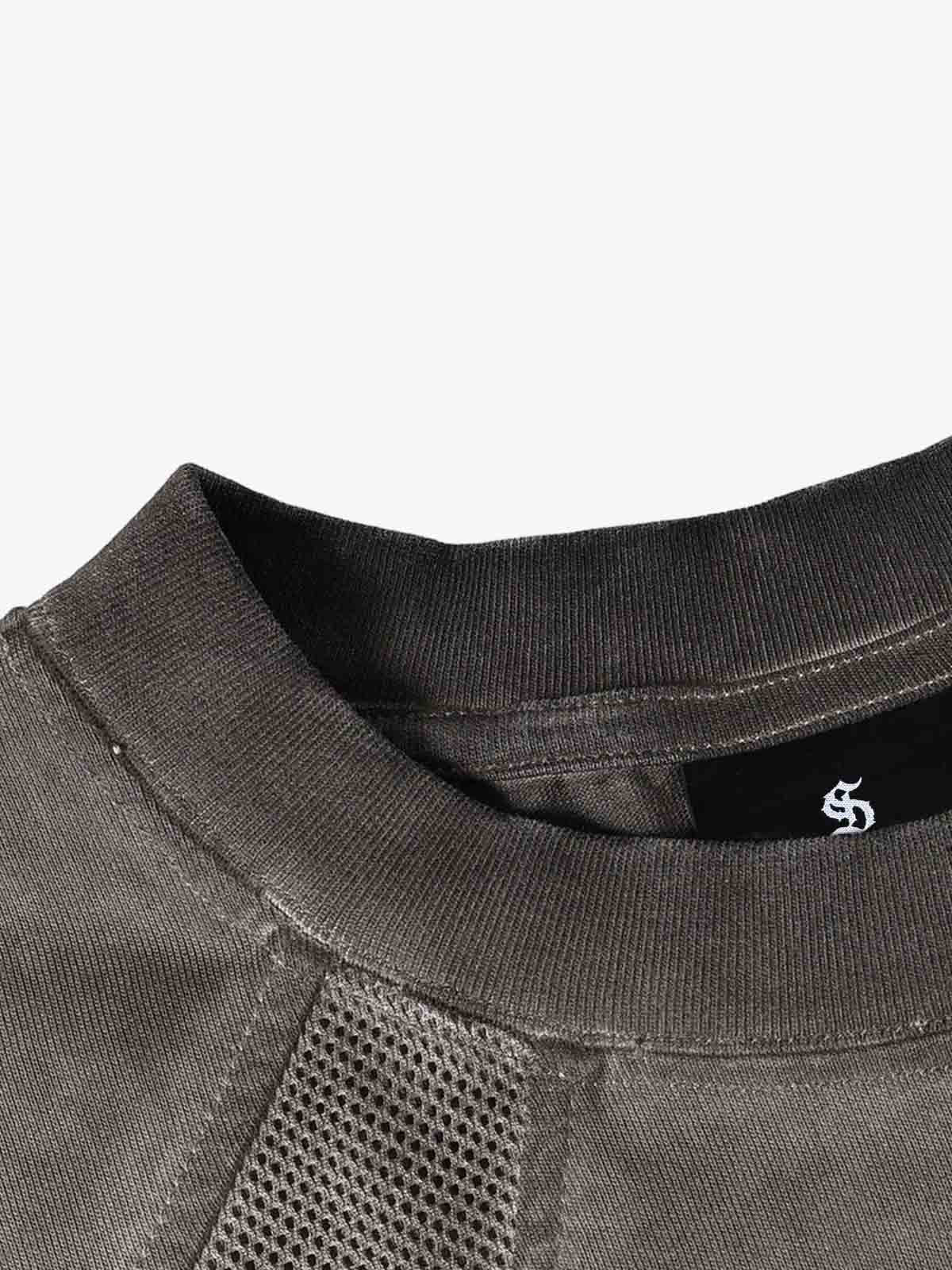 Vintage Washed Panel Raglan T-Shirt - Image 10