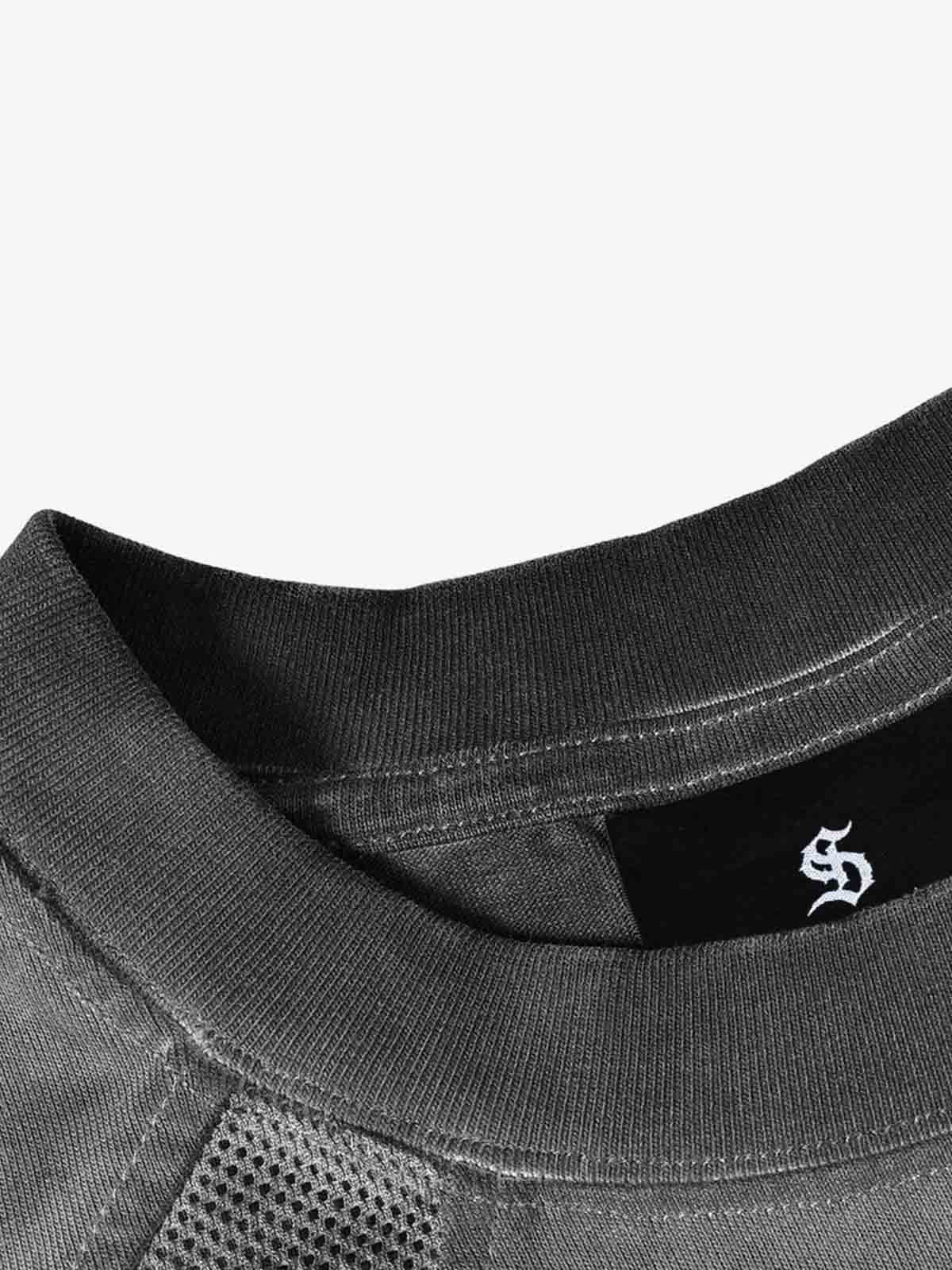 Vintage Washed Panel Raglan T-Shirt - Image 6