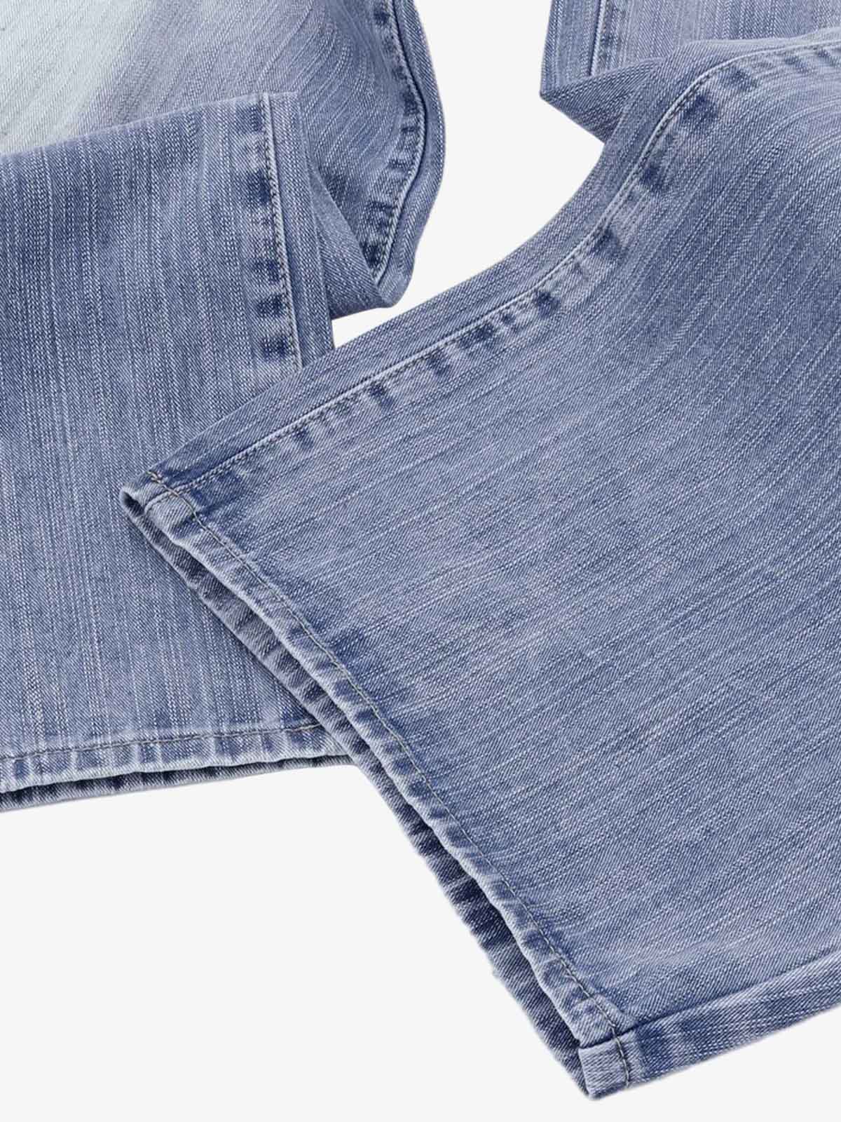 Vintage Washed Patchwork Distressed Scimitar Jeans - Image 7