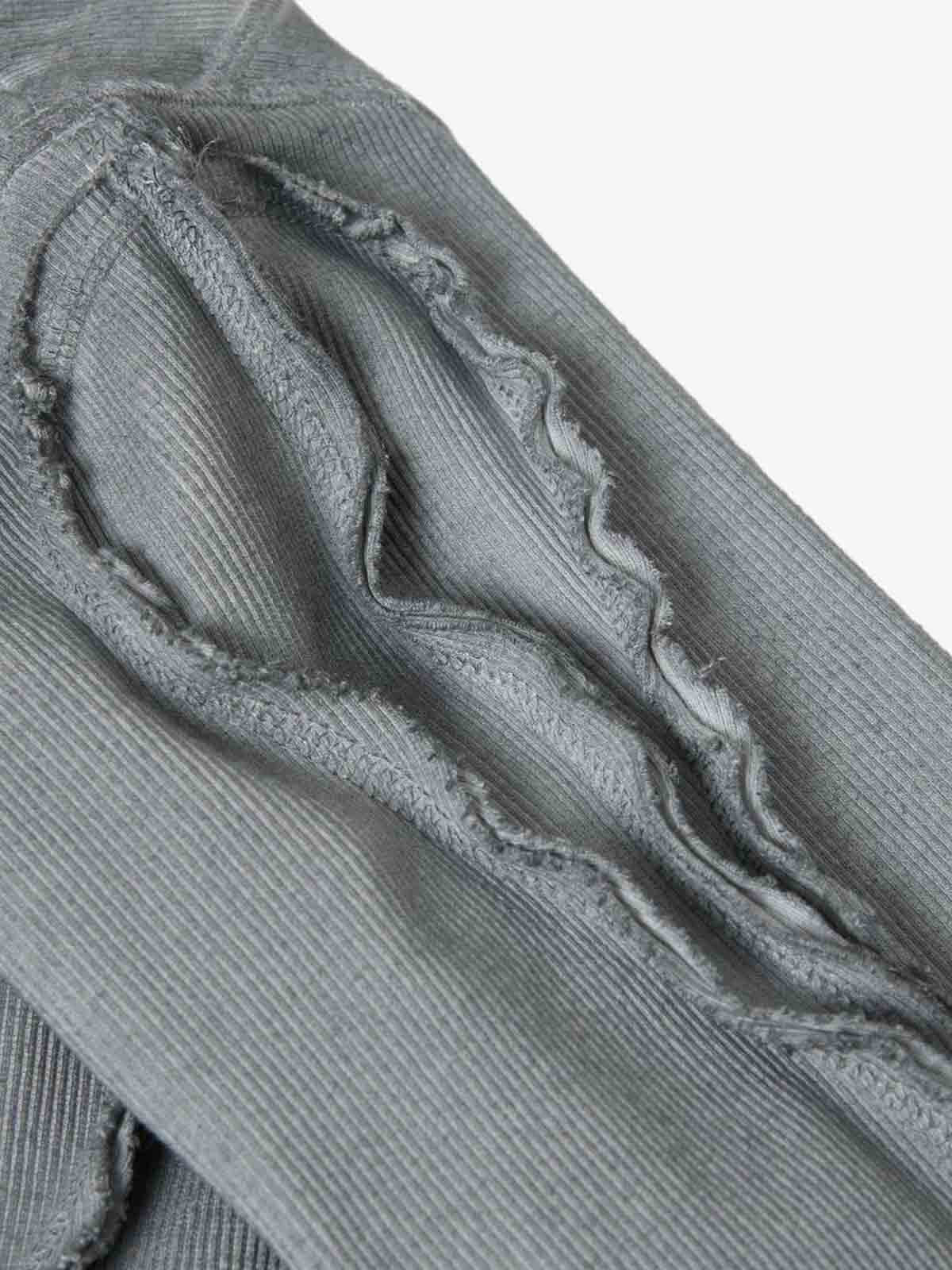 Vintage Washed Sculpted Seam Ribbed Long Sleeve T-Shirt - Image 8