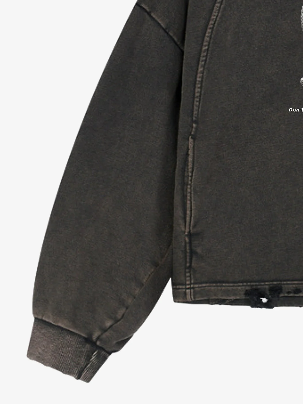 Vintage Washed Snake Appliqué Pullover Hoodie - Image 5