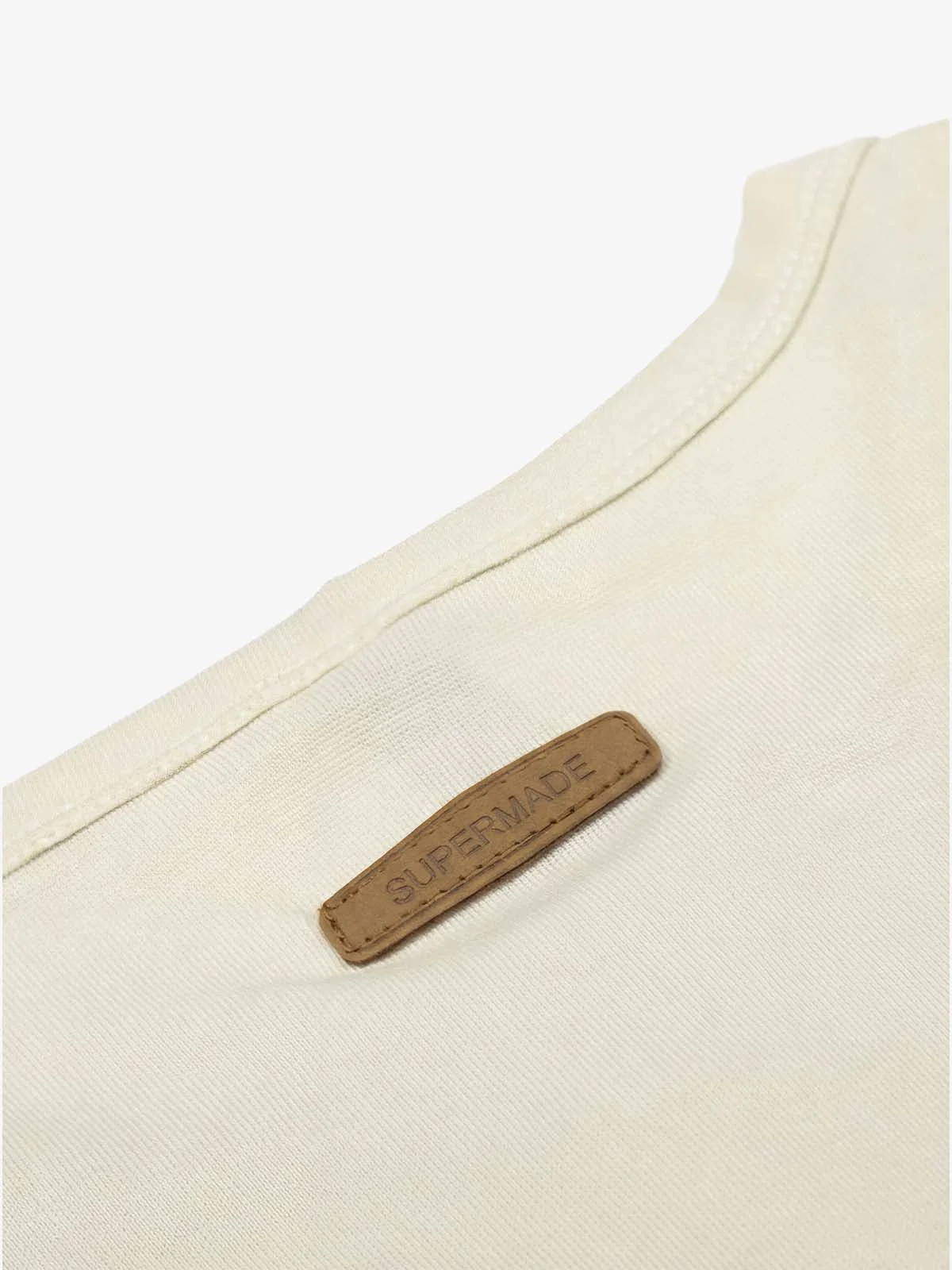 Vintage Washed Studded Gothic Letter Cotton Henley Shirt - Image 6