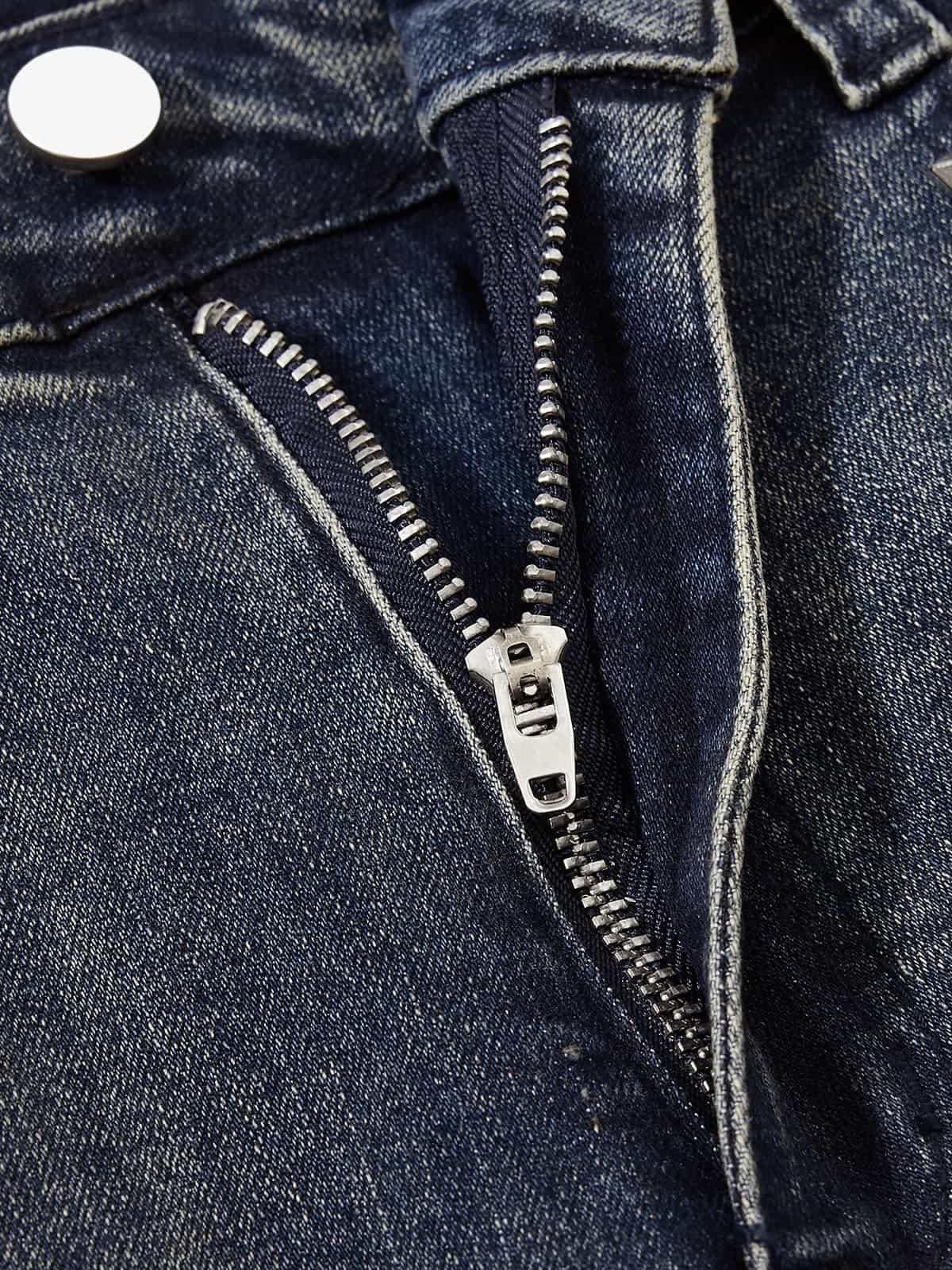 Vintage Washed Studded Pocket Flared Jeans - Image 6