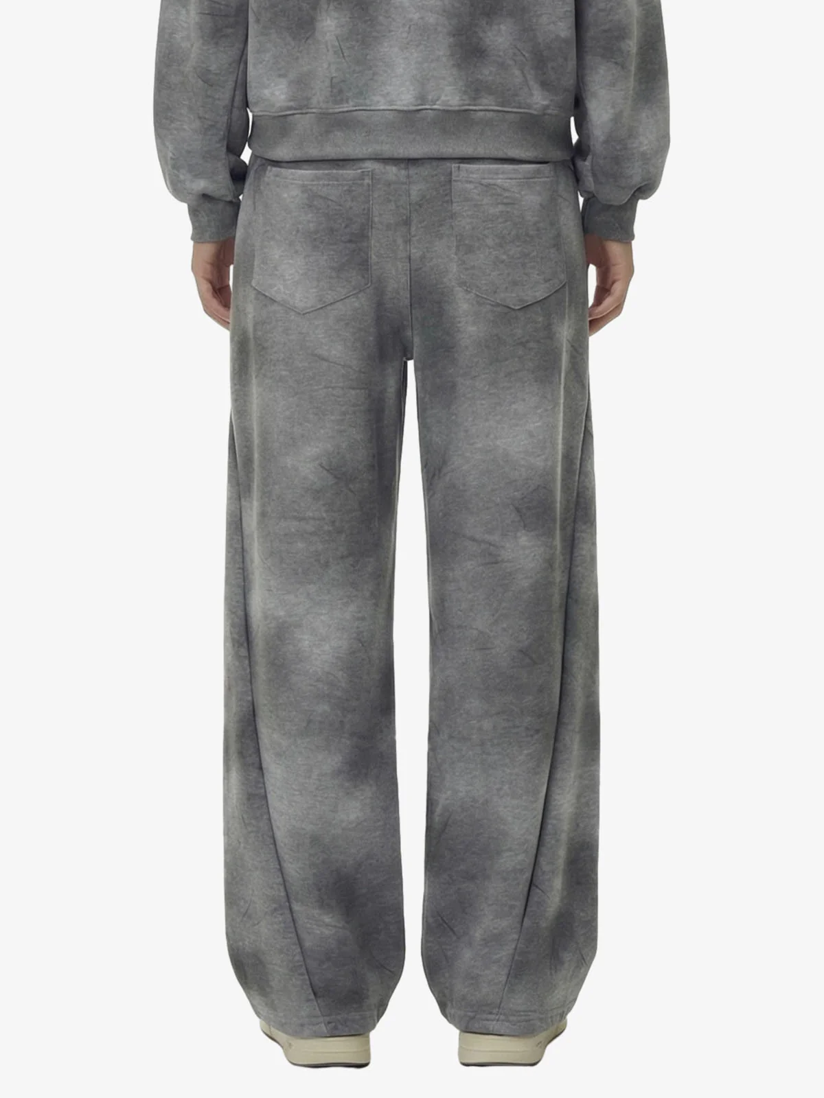 Vintage Washed Tie-Dye Zip Up Hoodie & Barrel Sweatpants Tracksuit - Image 9