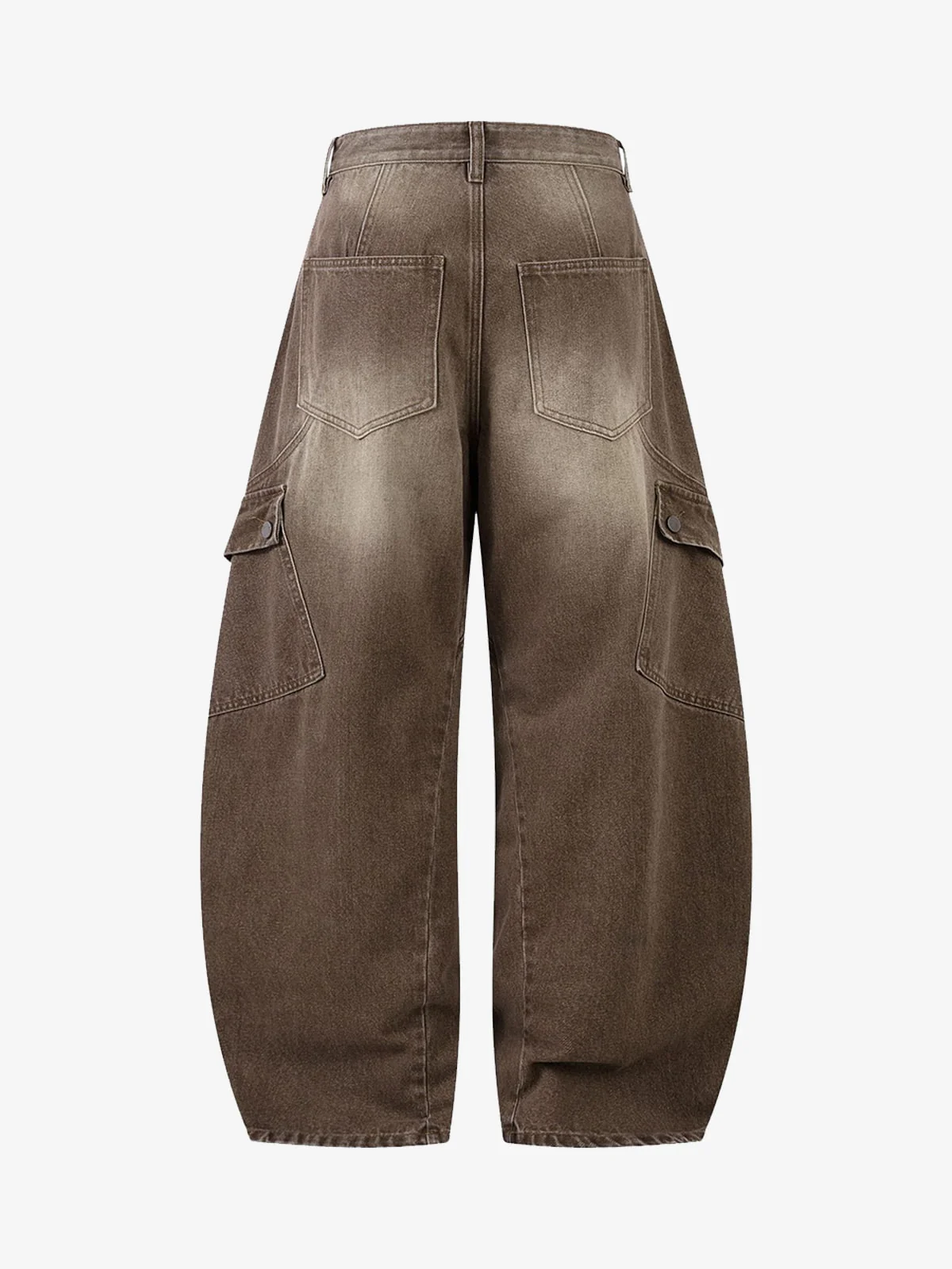 Vintage Washed Workwear Barrel Jeans - Image 6