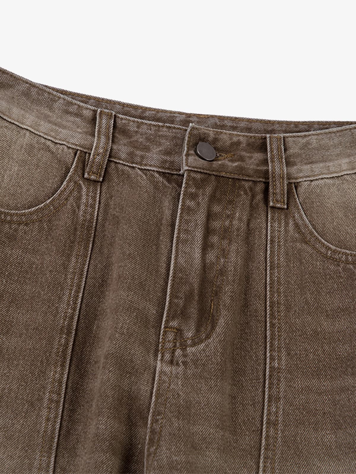Vintage Washed Workwear Barrel Jeans - Image 8