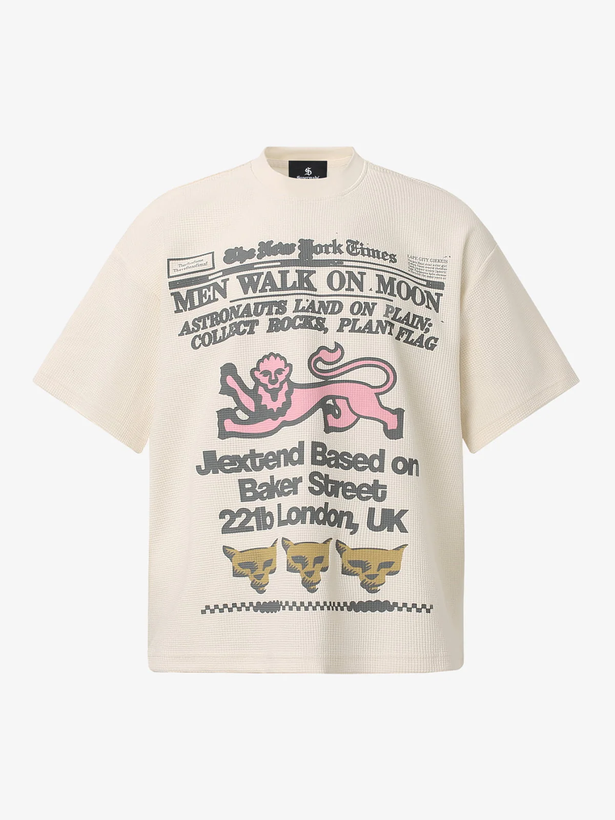 Waffle Knit Fun Graphic T-Shirt