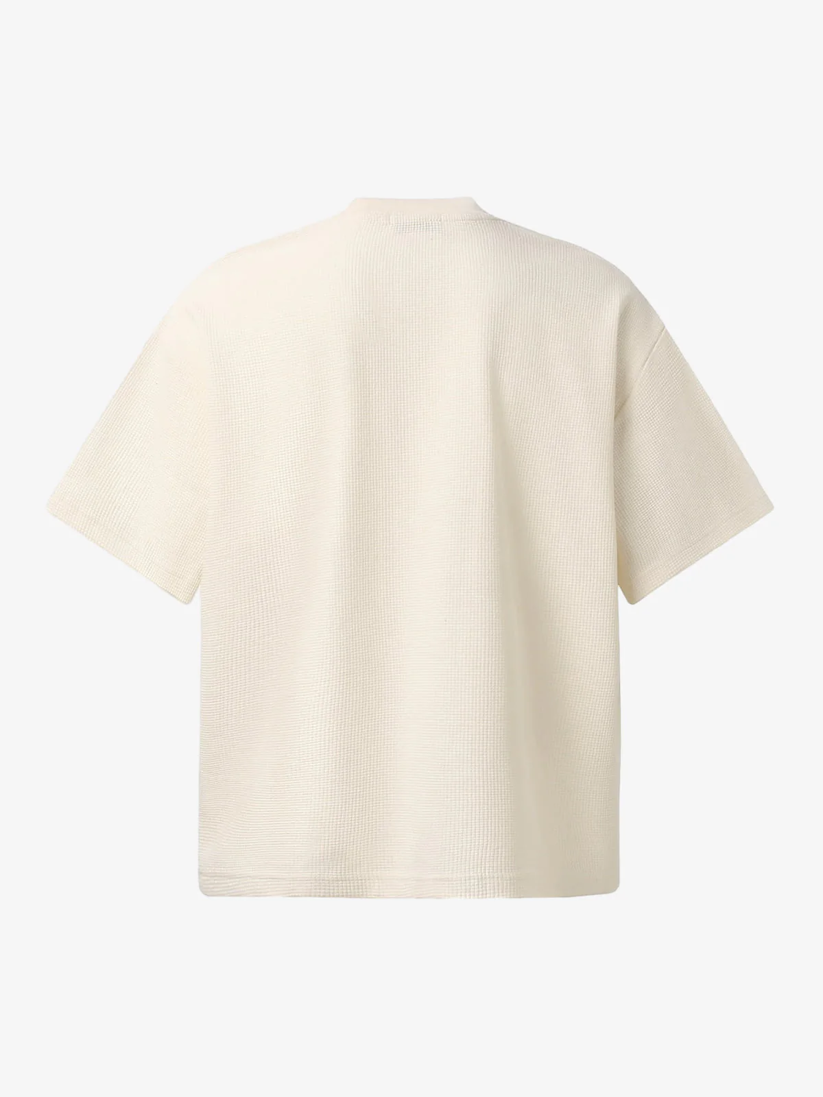 Waffle Knit Graffiti Devil Graphic Oversized T-Shirt - Image 3