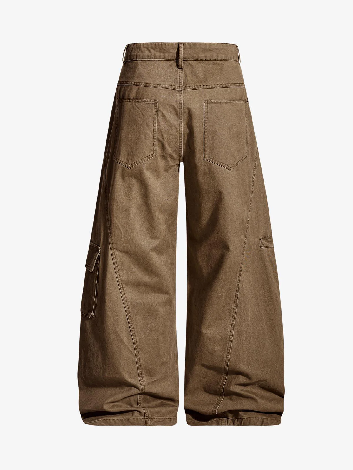 Washed Cargo Webbing Barrel Pants - Image 6