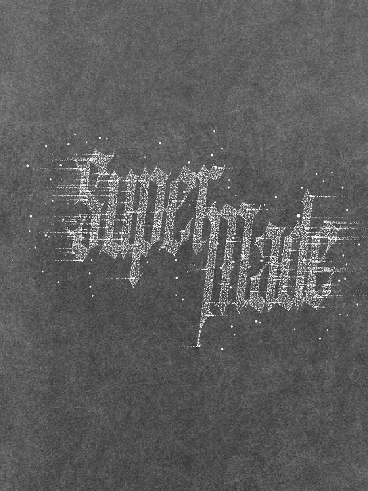Washed Gothic Letter Imitation Diamond T-Shirt - Image 15
