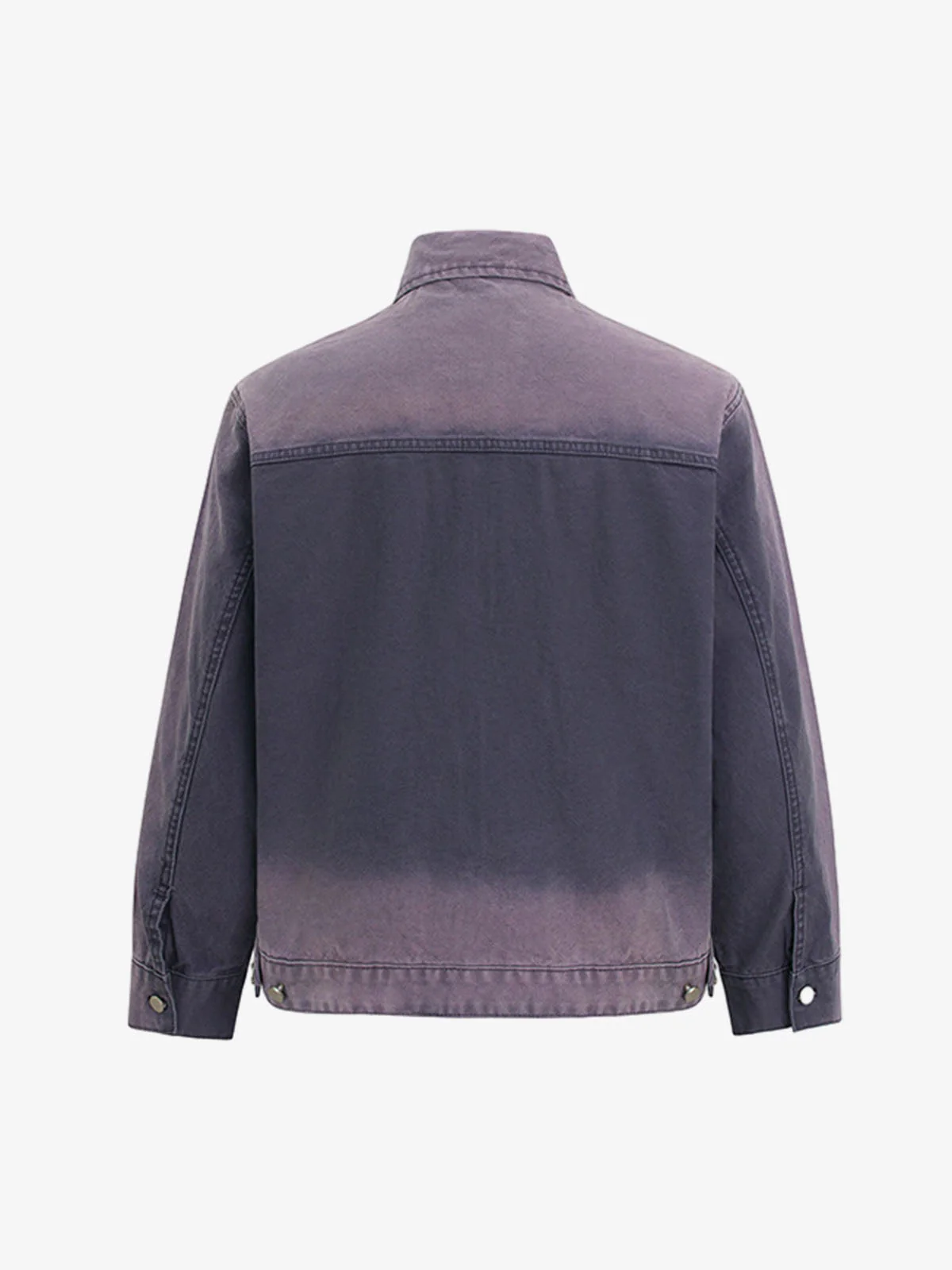 Washed Gradient Embroidered Zip Jacket - Image 3