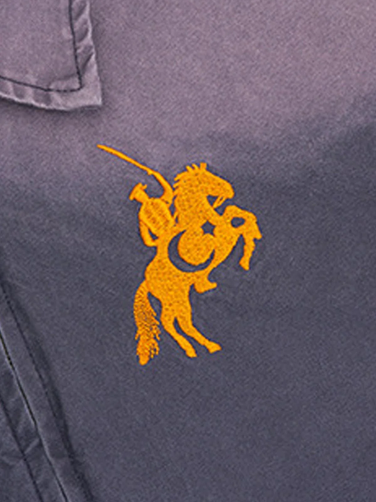 Washed Gradient Embroidered Zip Jacket - Image 5
