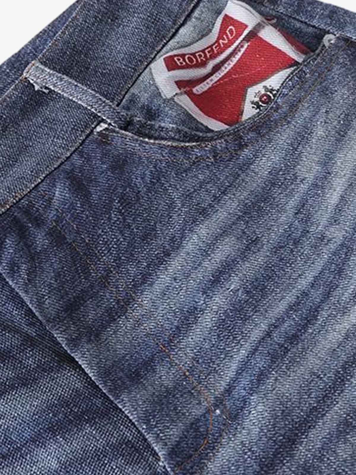 Washed Graffiti Patchwork Print Jeans - Image 6