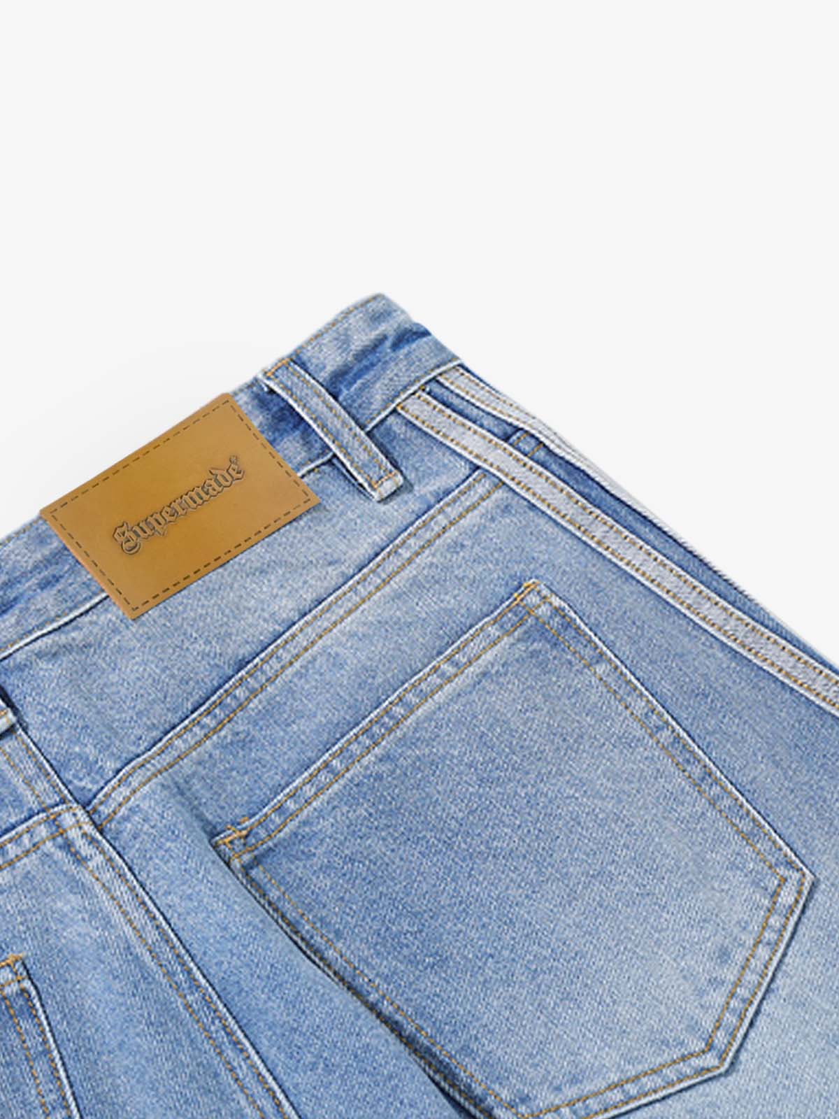 Washed Side Stripe Machete Jeans - Image 10