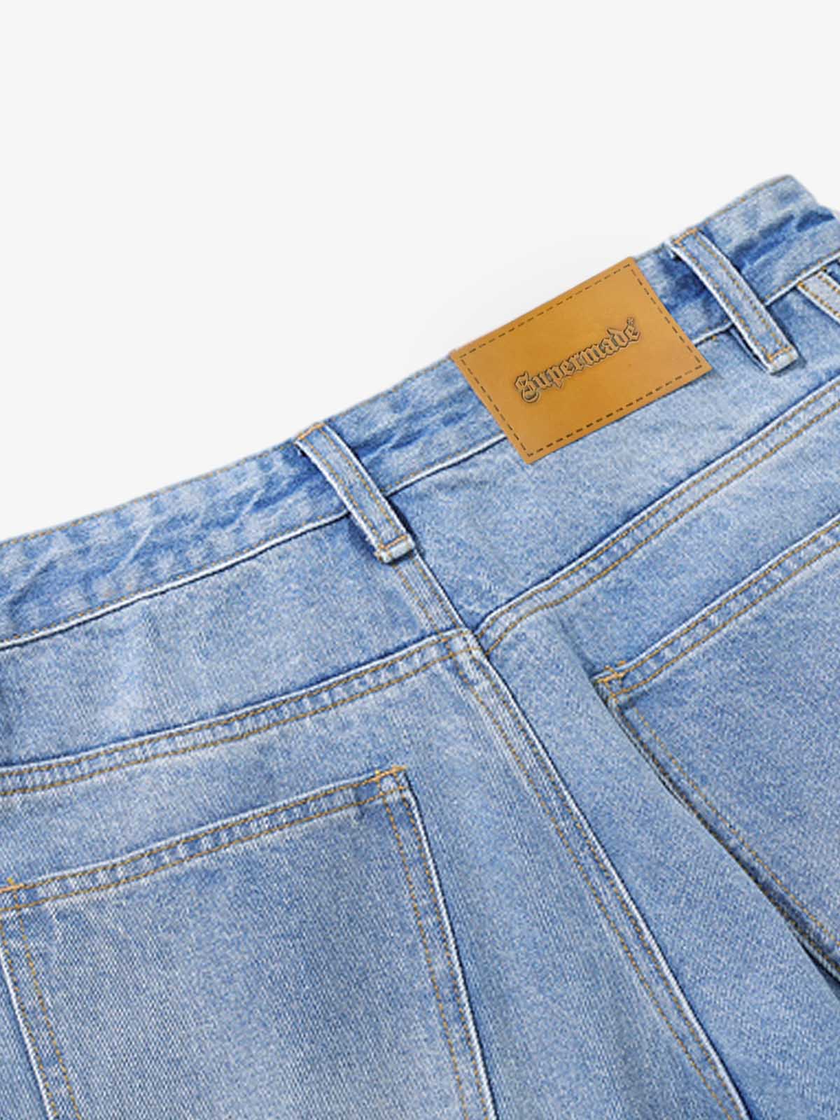 Washed Side Stripe Machete Jeans - Image 11