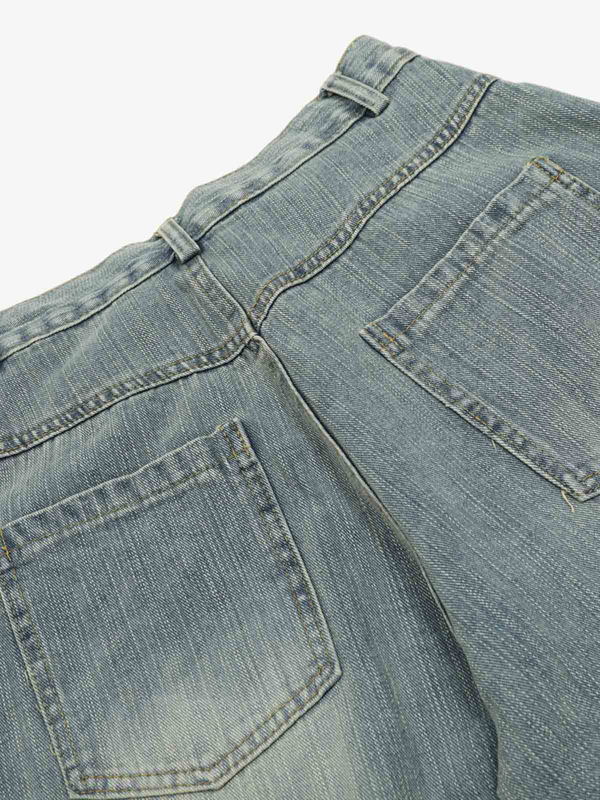 Washed Slub Machete Dye Jeans - Image 5