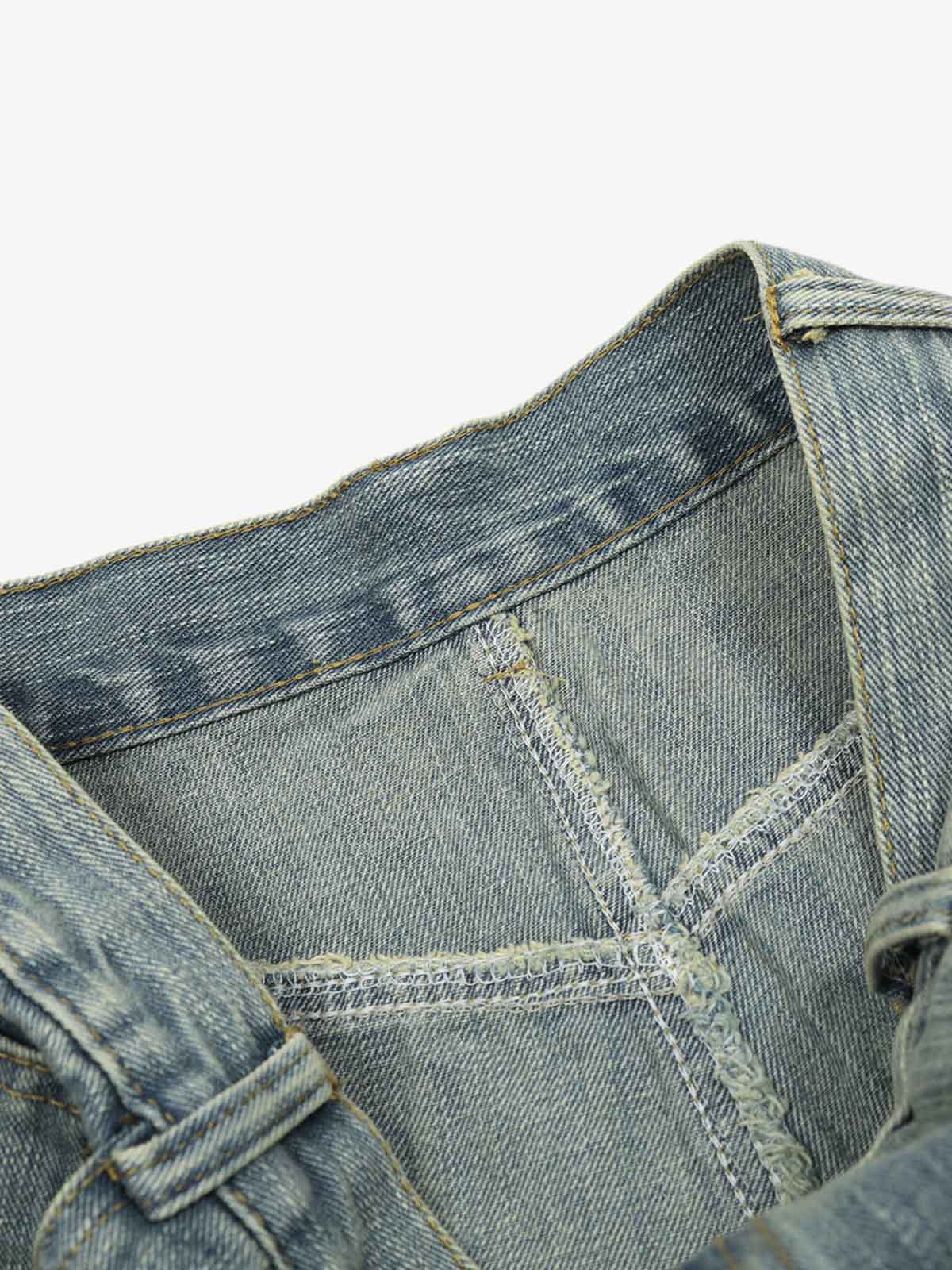 Washed Slub Machete Dye Jeans - Image 6