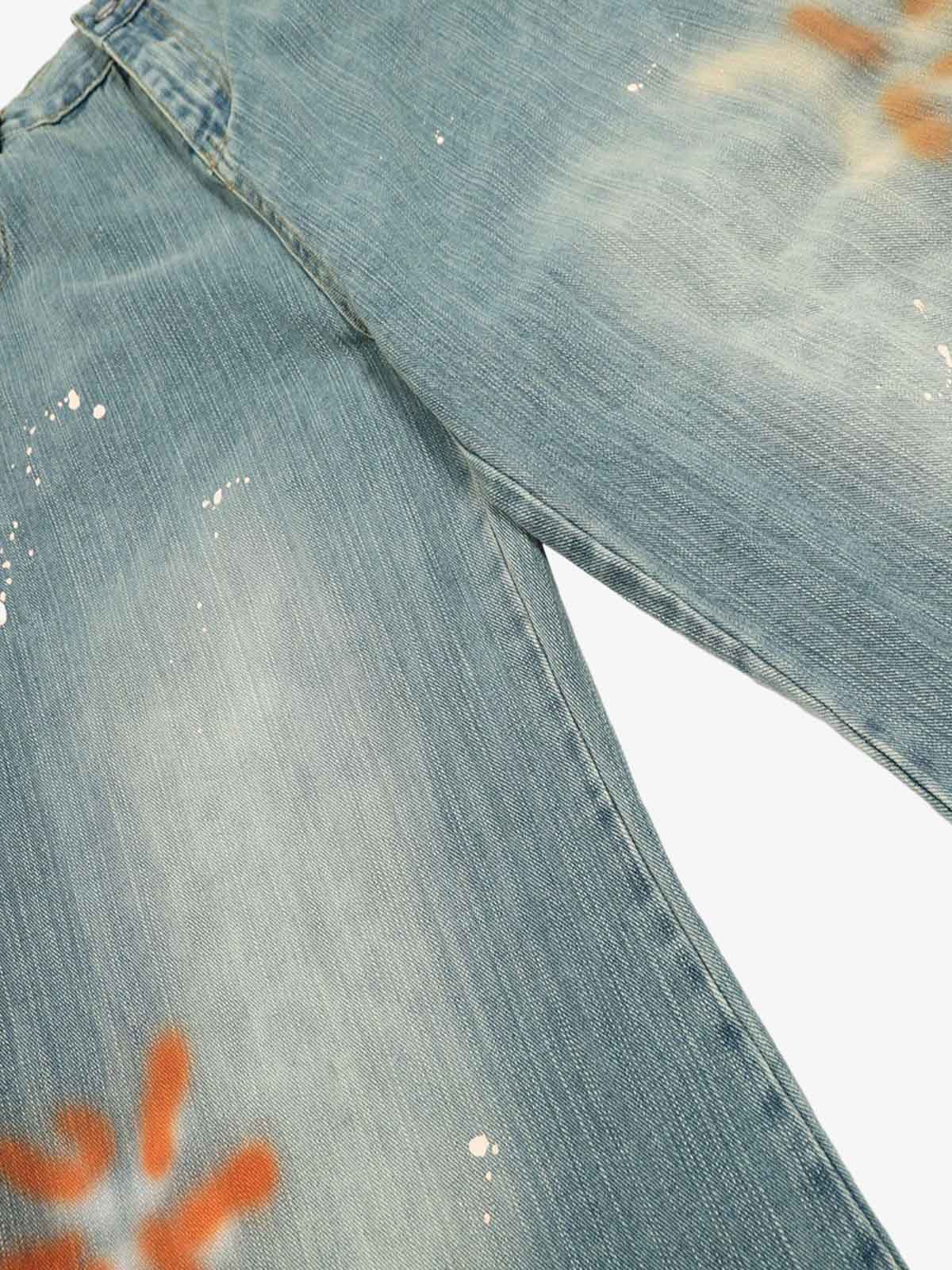 Washed Slub Machete Dye Jeans - Image 7
