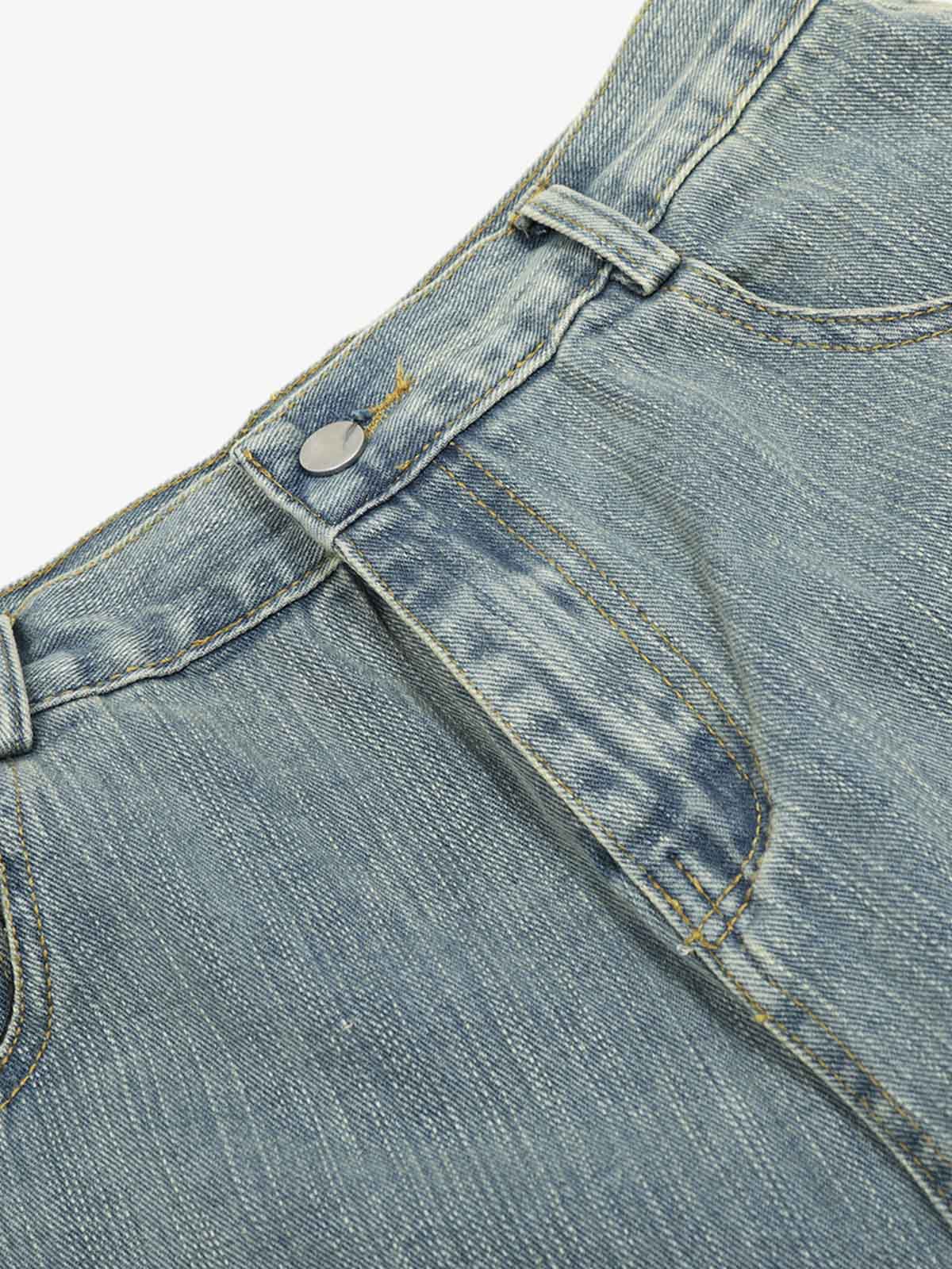 Washed Slub Machete Dye Jeans - Image 8