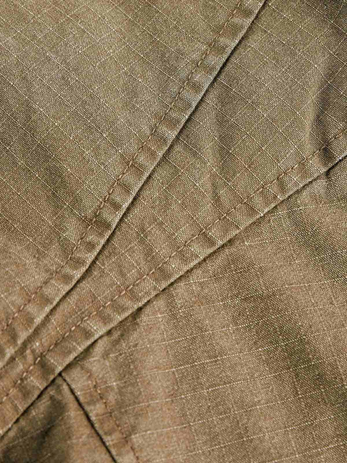 Washed Stand Collar Multi Pocket Jacket - Image 5